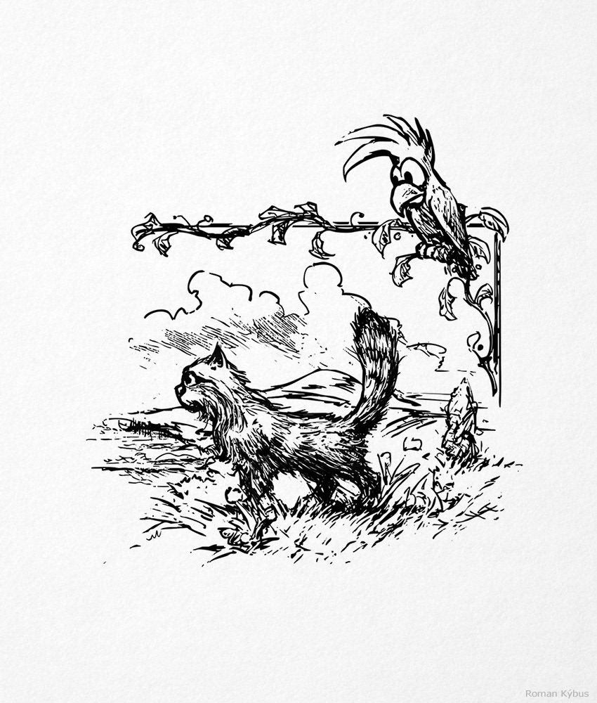 Z. Holub - Kostičkova dobrodružství v Kočkomoří / book illustration