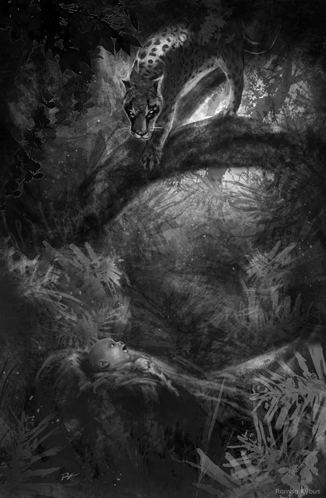 Z. Holub - Krumpáč a motyky / book illustration