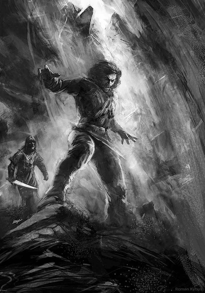 K. J. Taylor - The Dark Griffin / book illustration