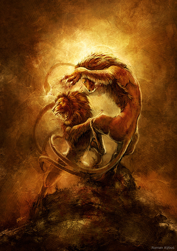 J. Galeta - Lvi Lucemburští / painting on book cover