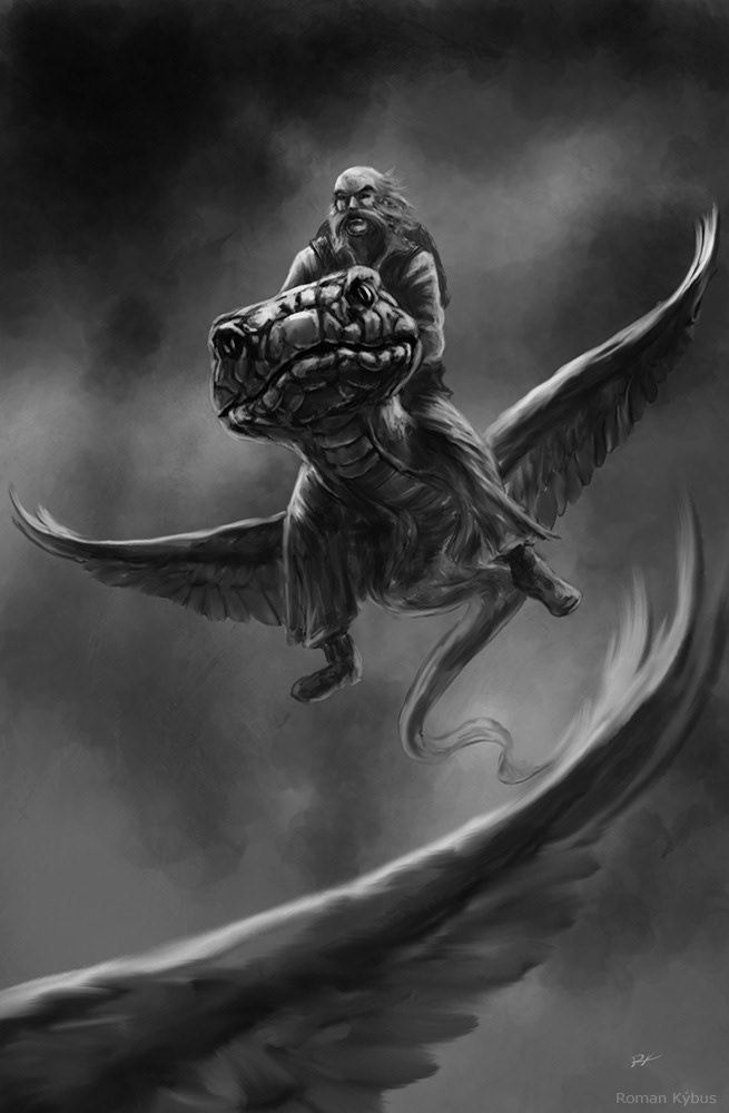 Z. Holub - Krumpáč a motyky / book illustration