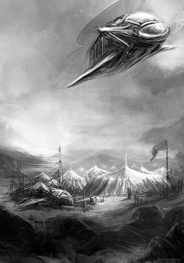 A. Tchaikovsky - Shadows of the Apt - Dragonfly Falling / book illustration
