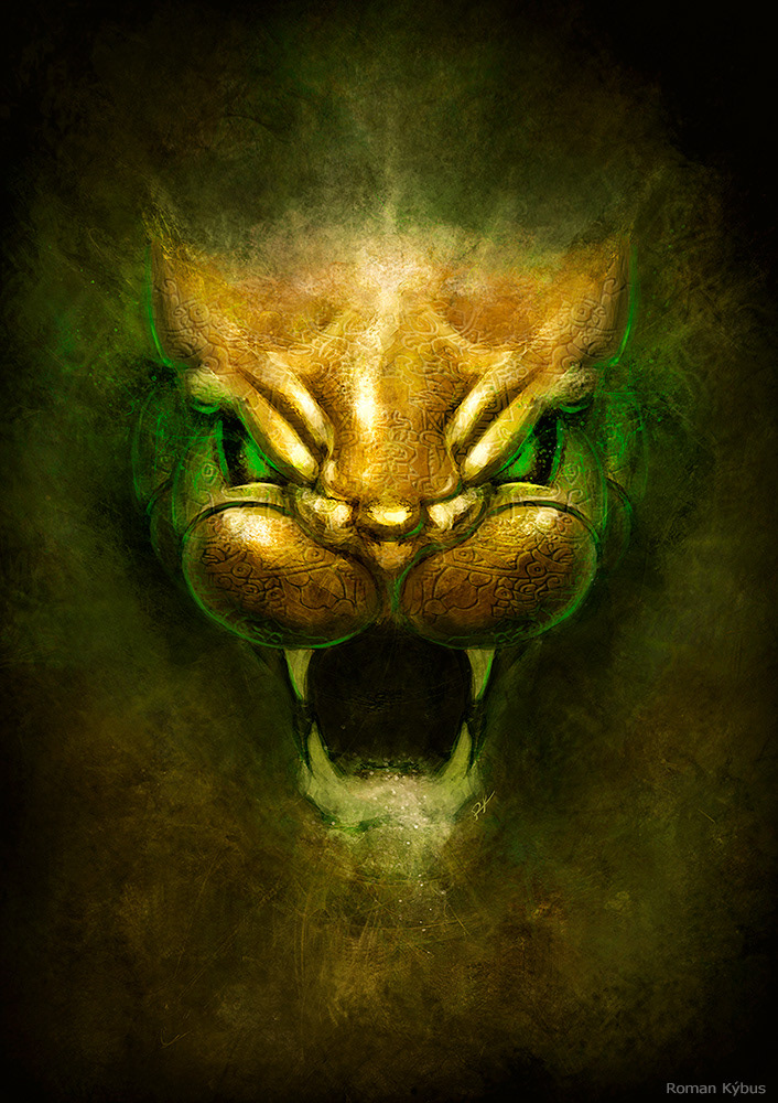 Z. Holub - Xibalba / painting on book cover