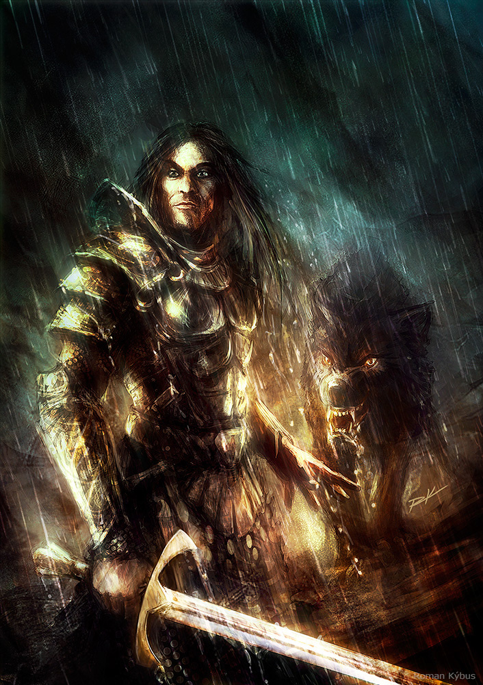  C. Evans - A Darkness Forged In Fire / painting on book cover