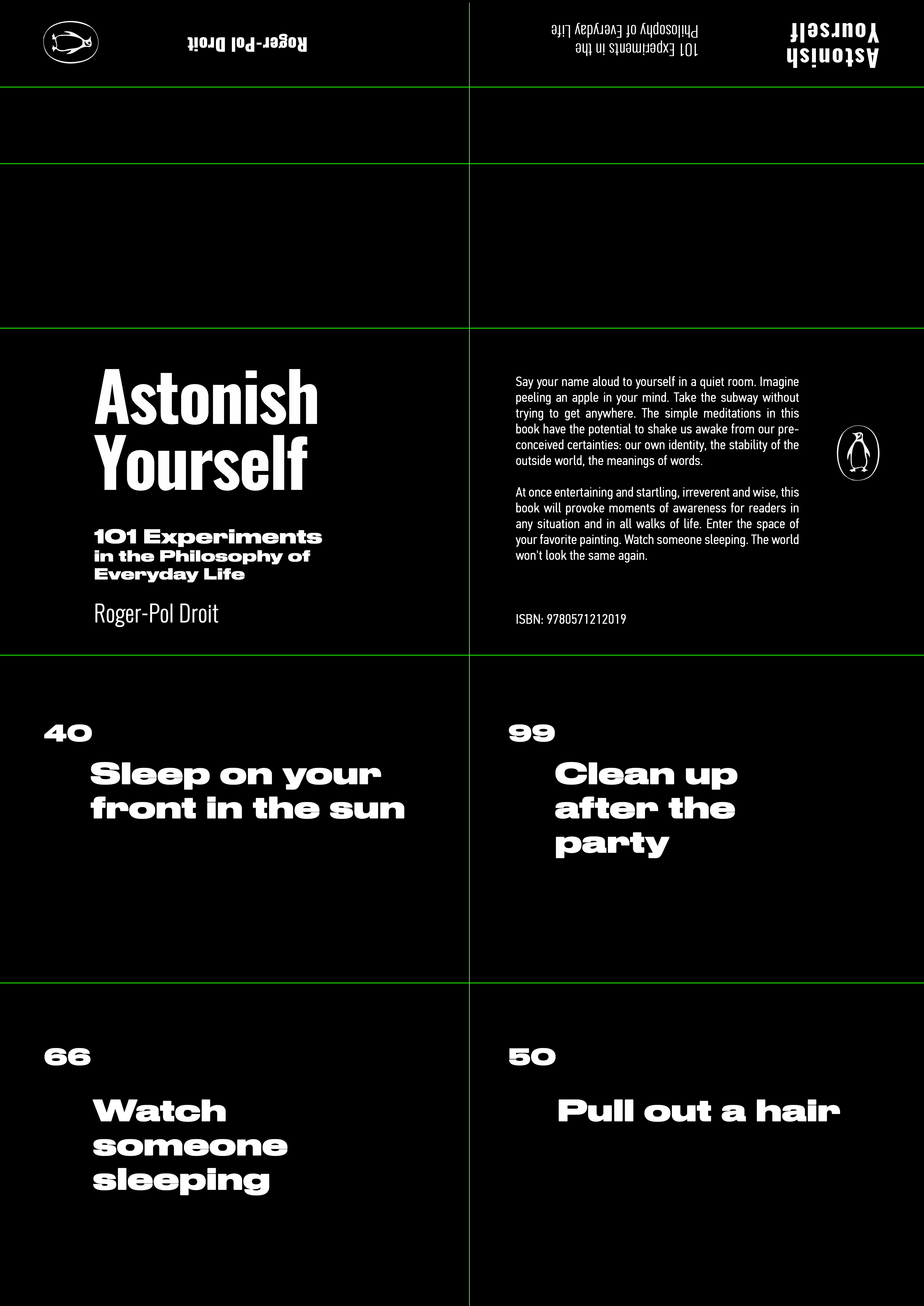 Back - Foldable Poster with Phrases from the Book