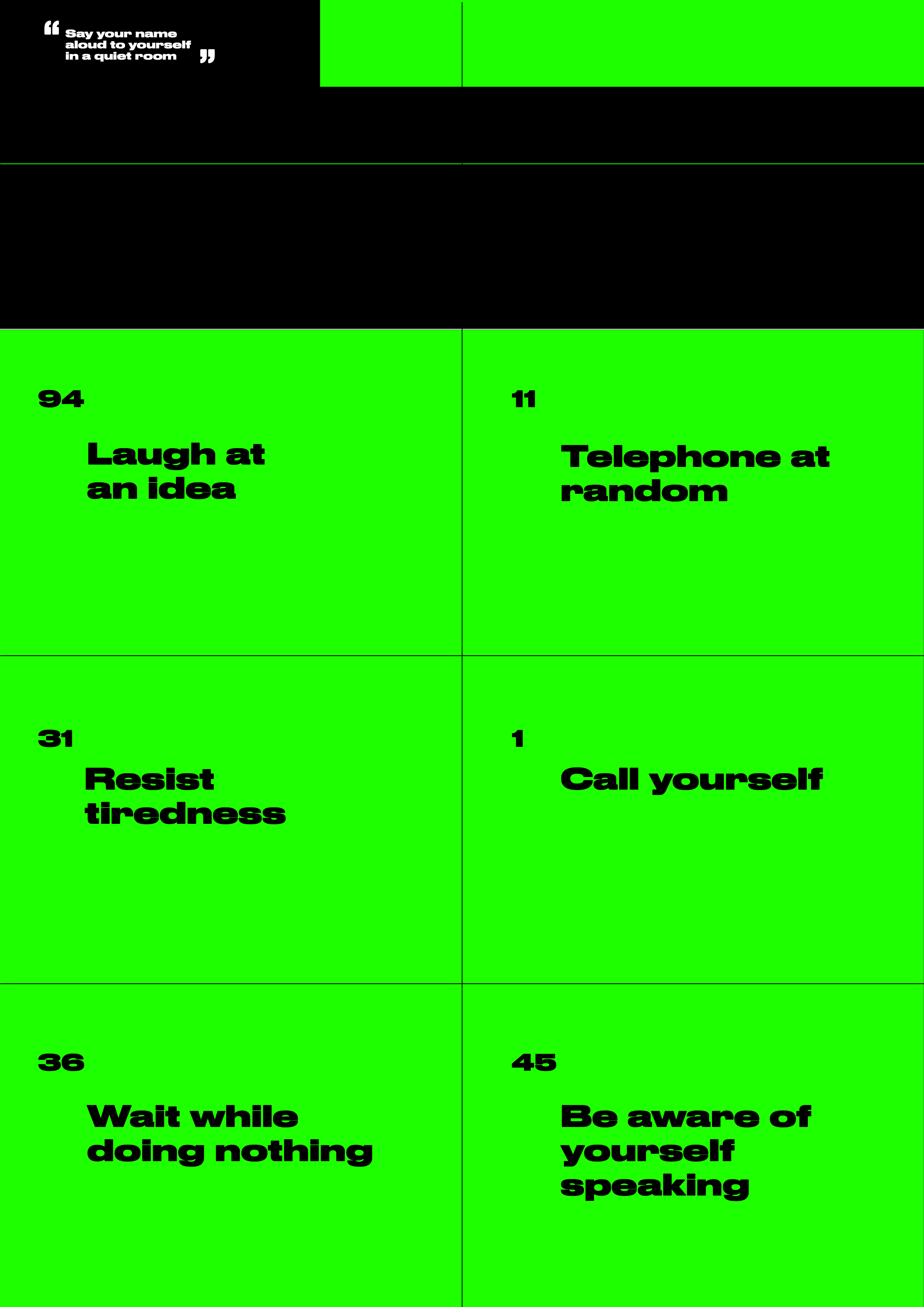 Front- Foldable Poster with Phrases from the Book