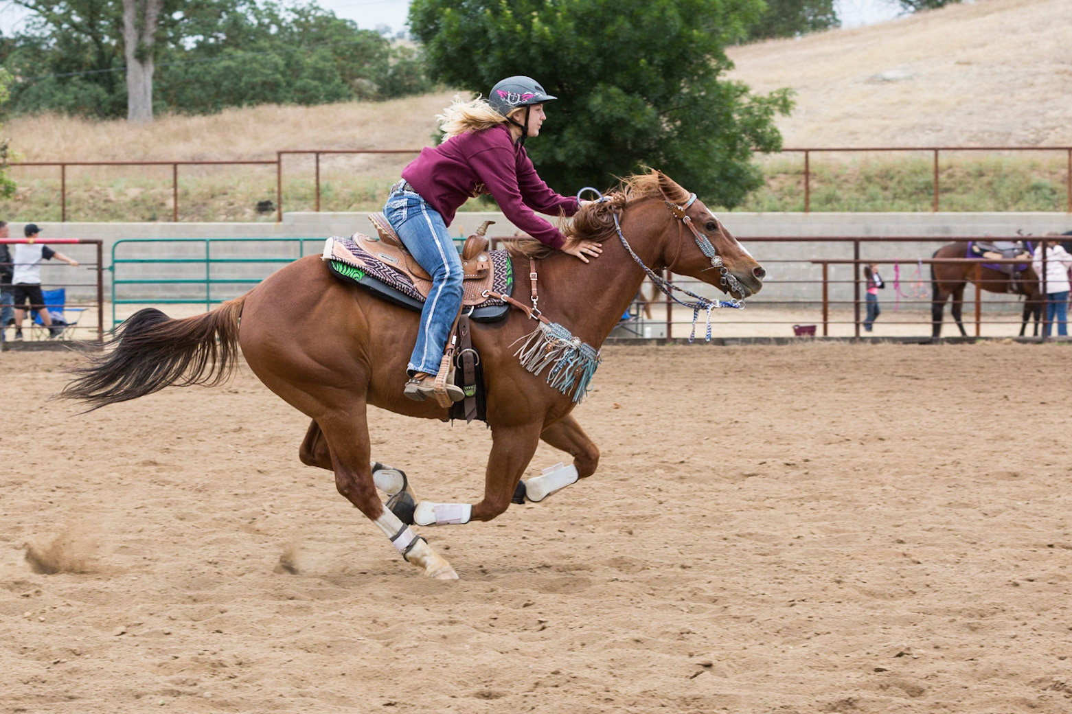 Barrel Racing photography in Prather, CA