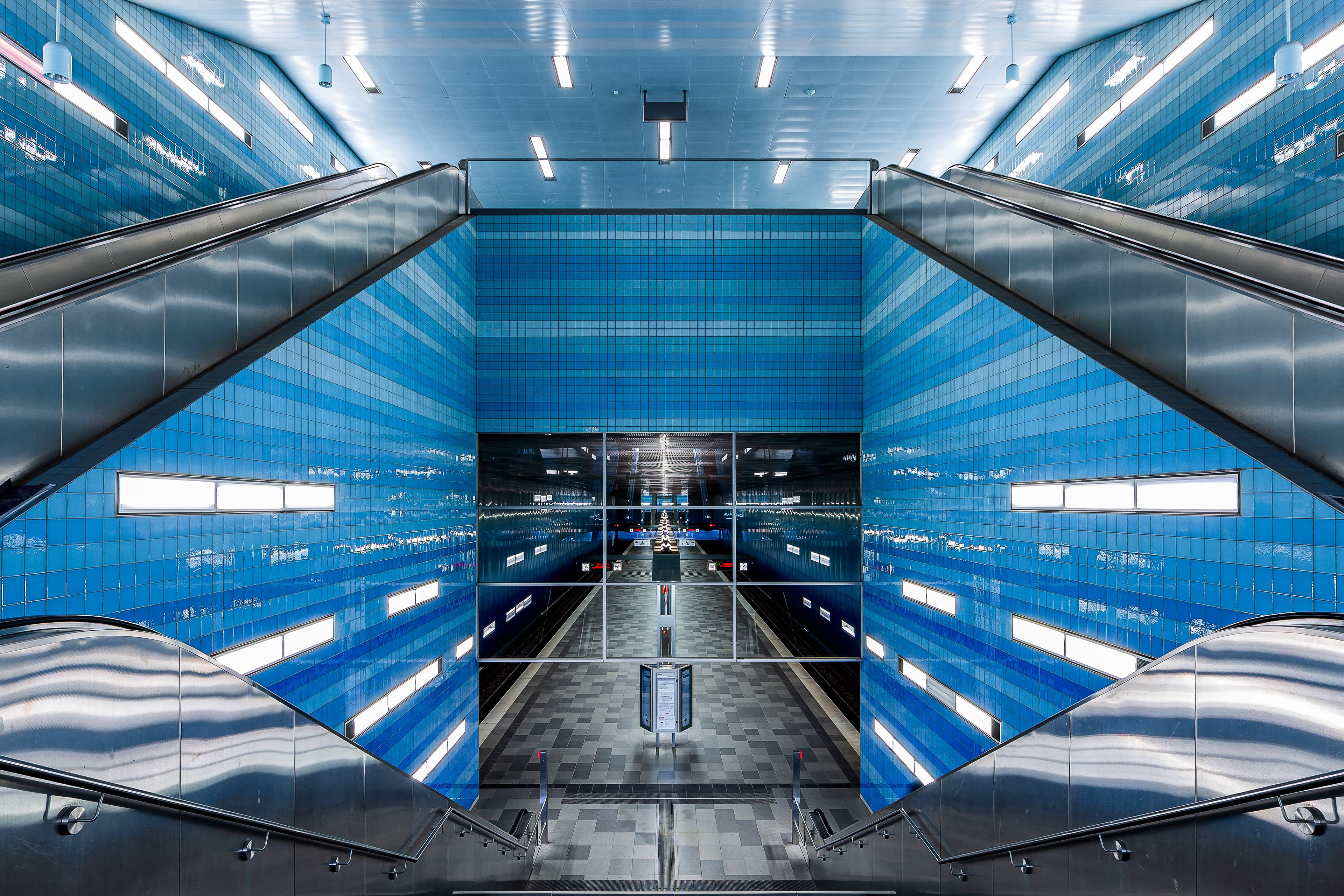 Hamburg Überseequartier U-Bahn Menschenleer