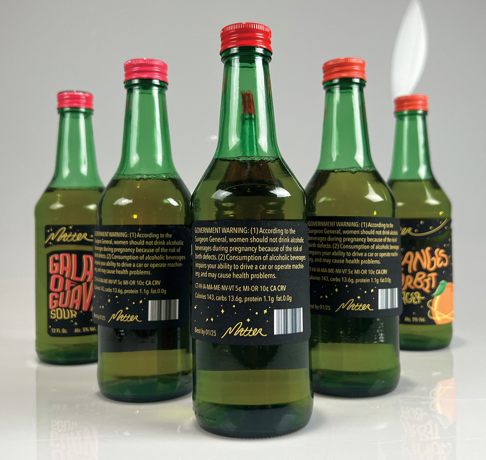 back of bottles