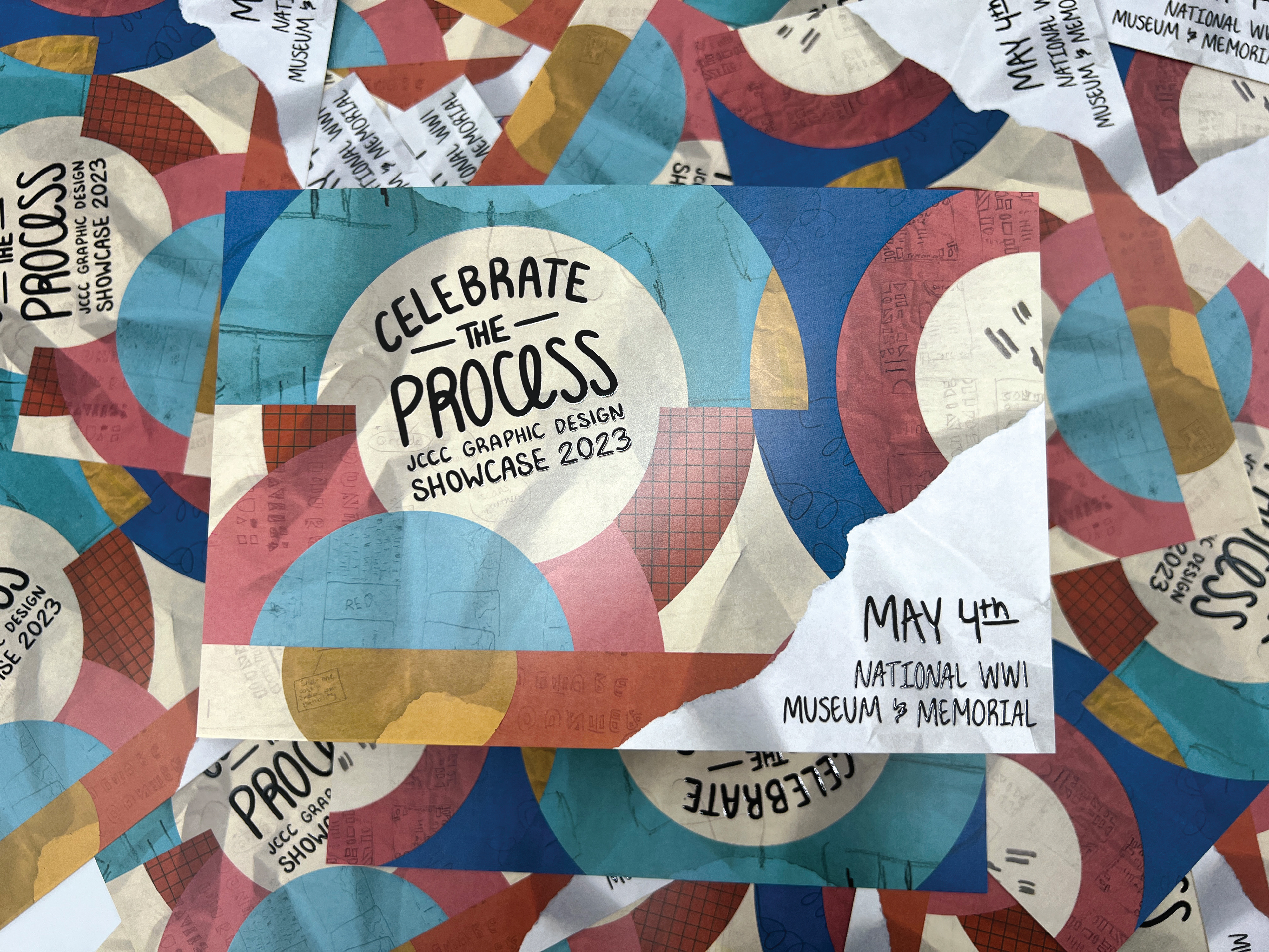 Postcards made for the showcase