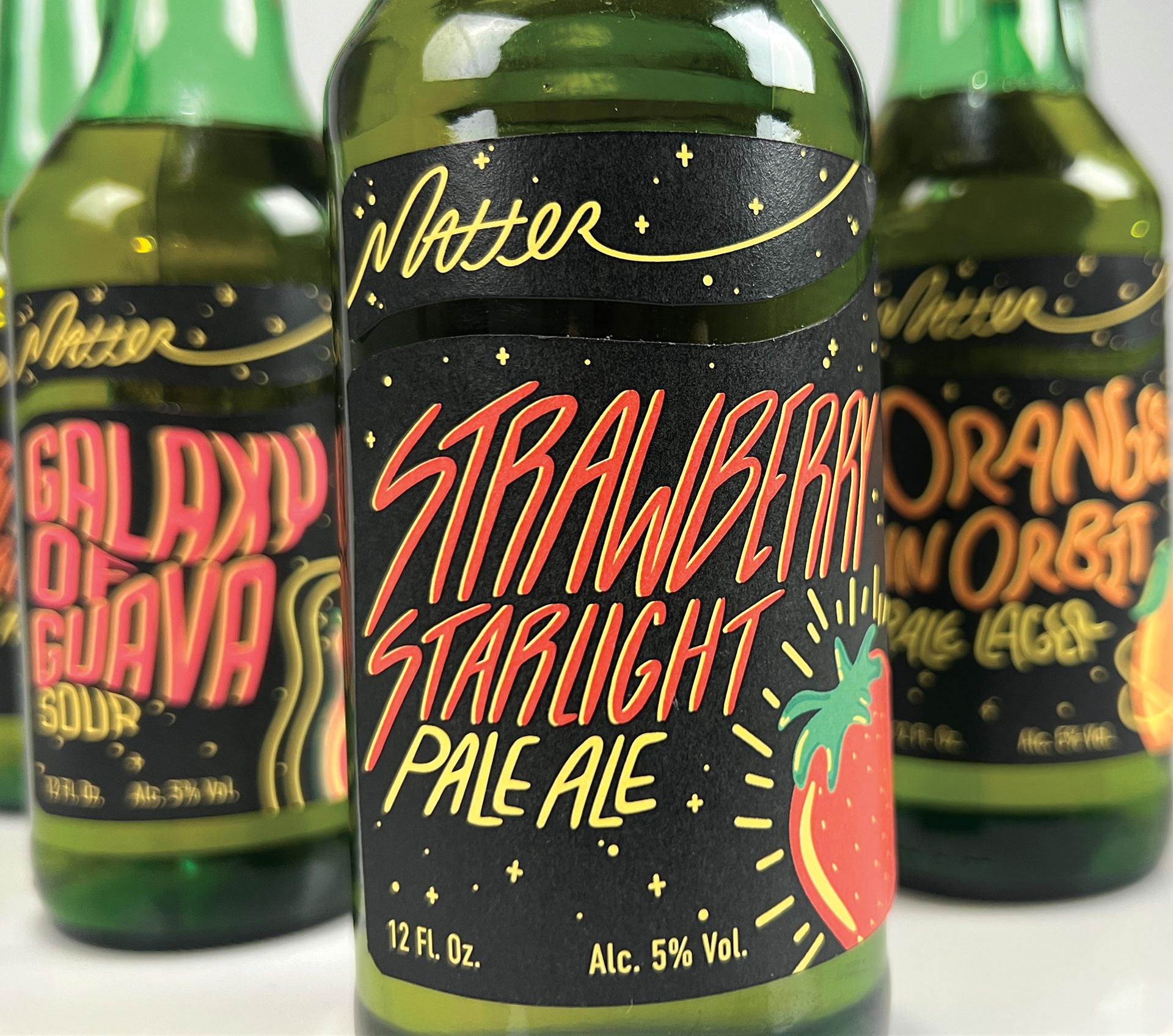 close-up of label