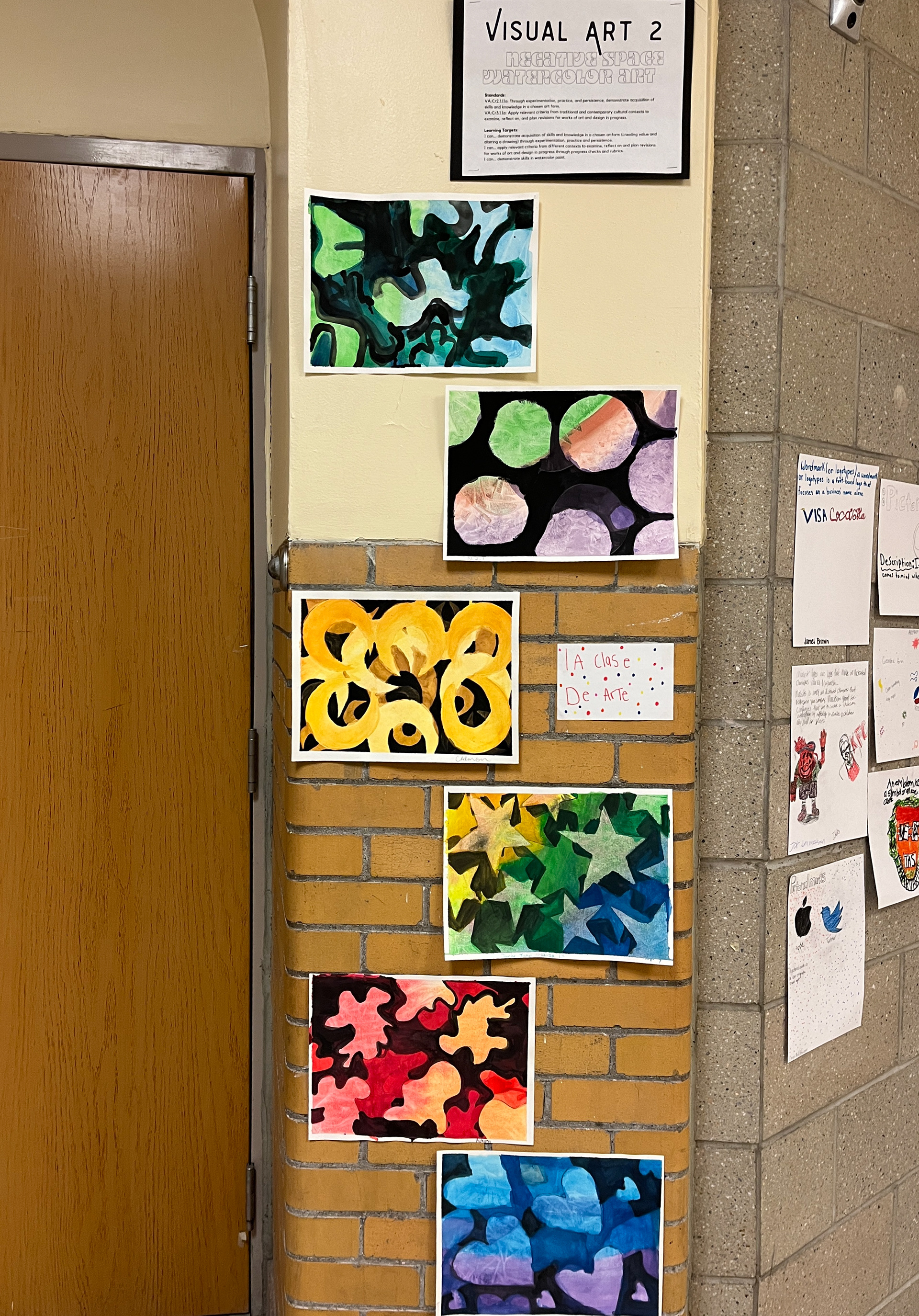 Watercolor Shape Paintings representing space by Visual Art 2 