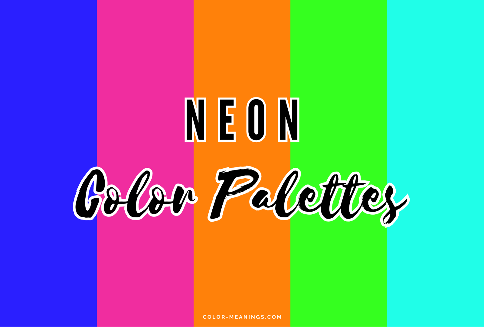 neon and high-contrast color palettes