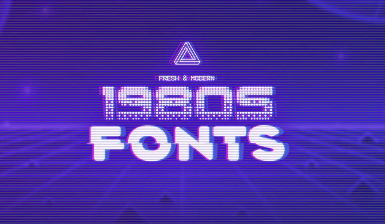 bold retro typography