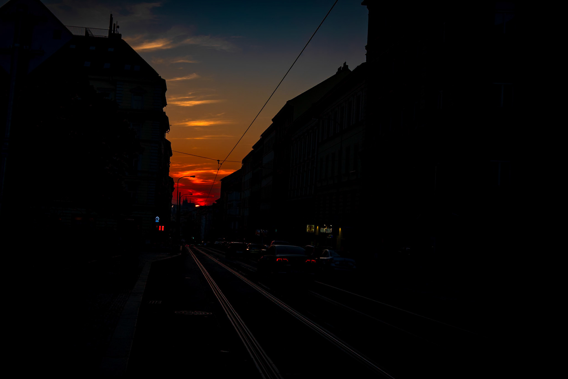 Sunset in Prague