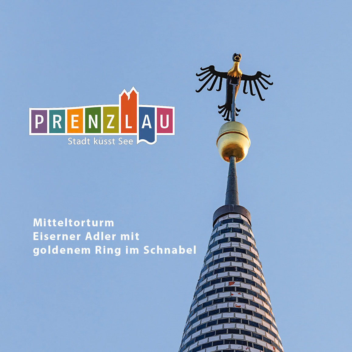 Eiserner Adler auf dem Mitteltorturm