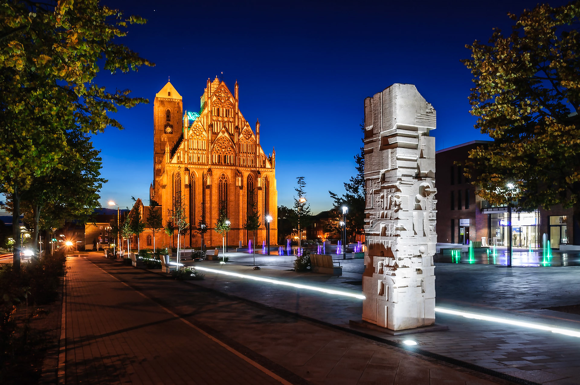 Marktberg und Marienkirche Prenzlau