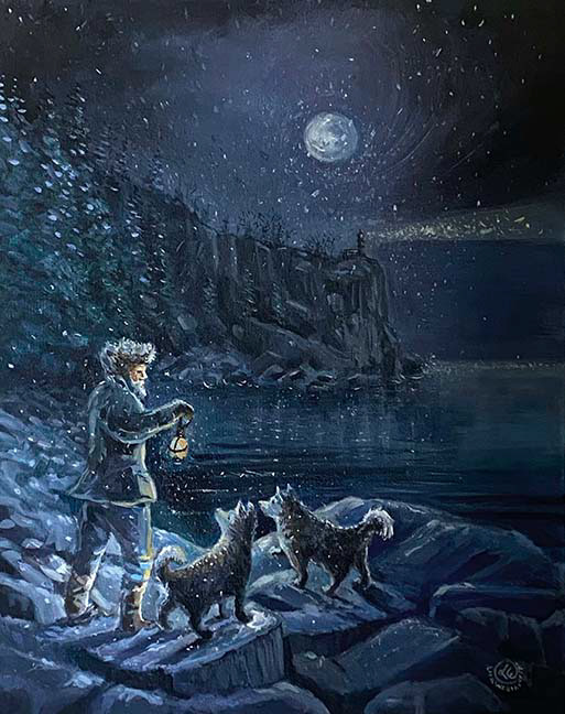 16"x20", The Light in the Darkness, Available