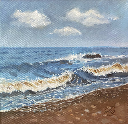 10"x8", Windy Waves, Available