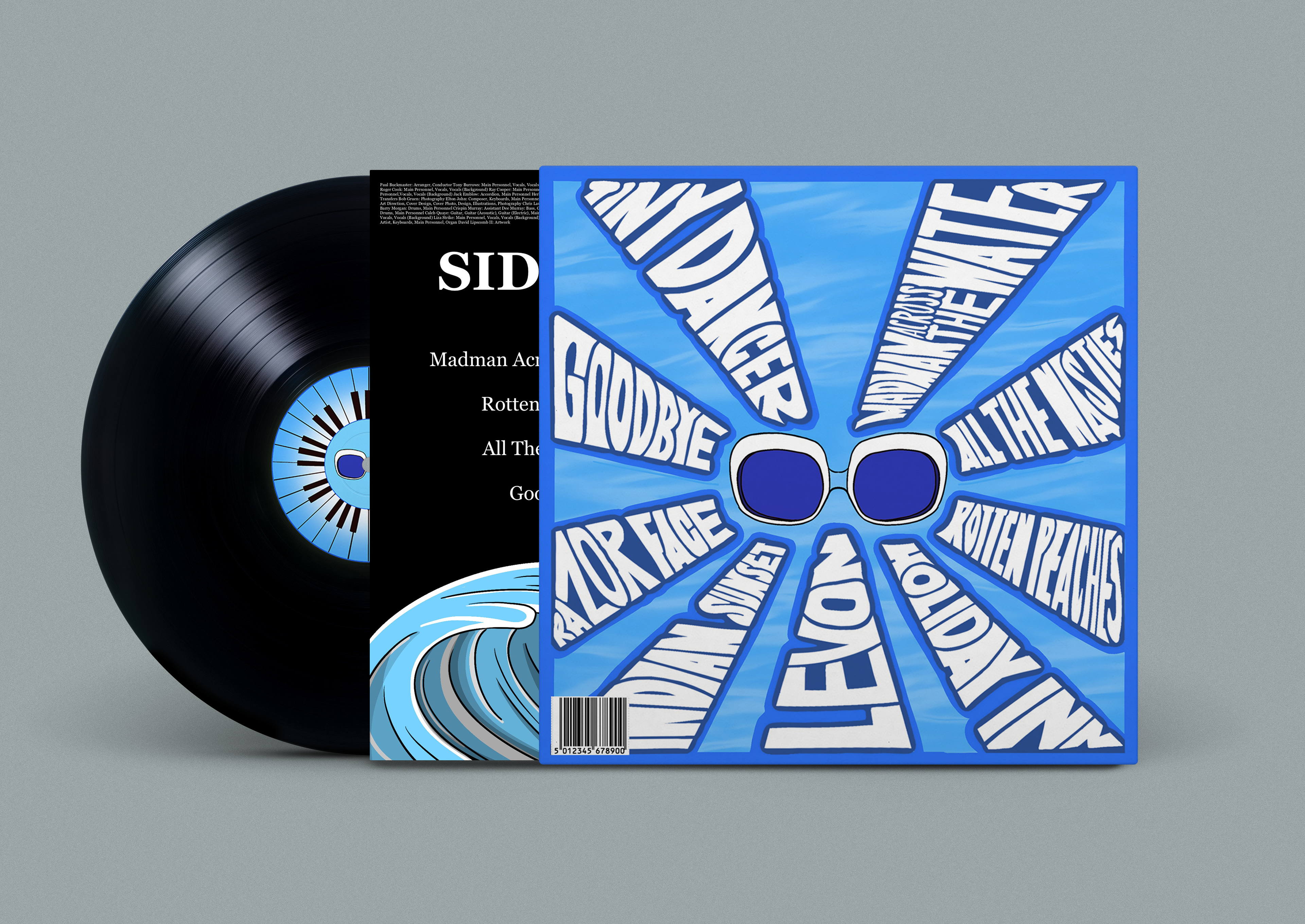 Back cover with inner sleeve and vinyl