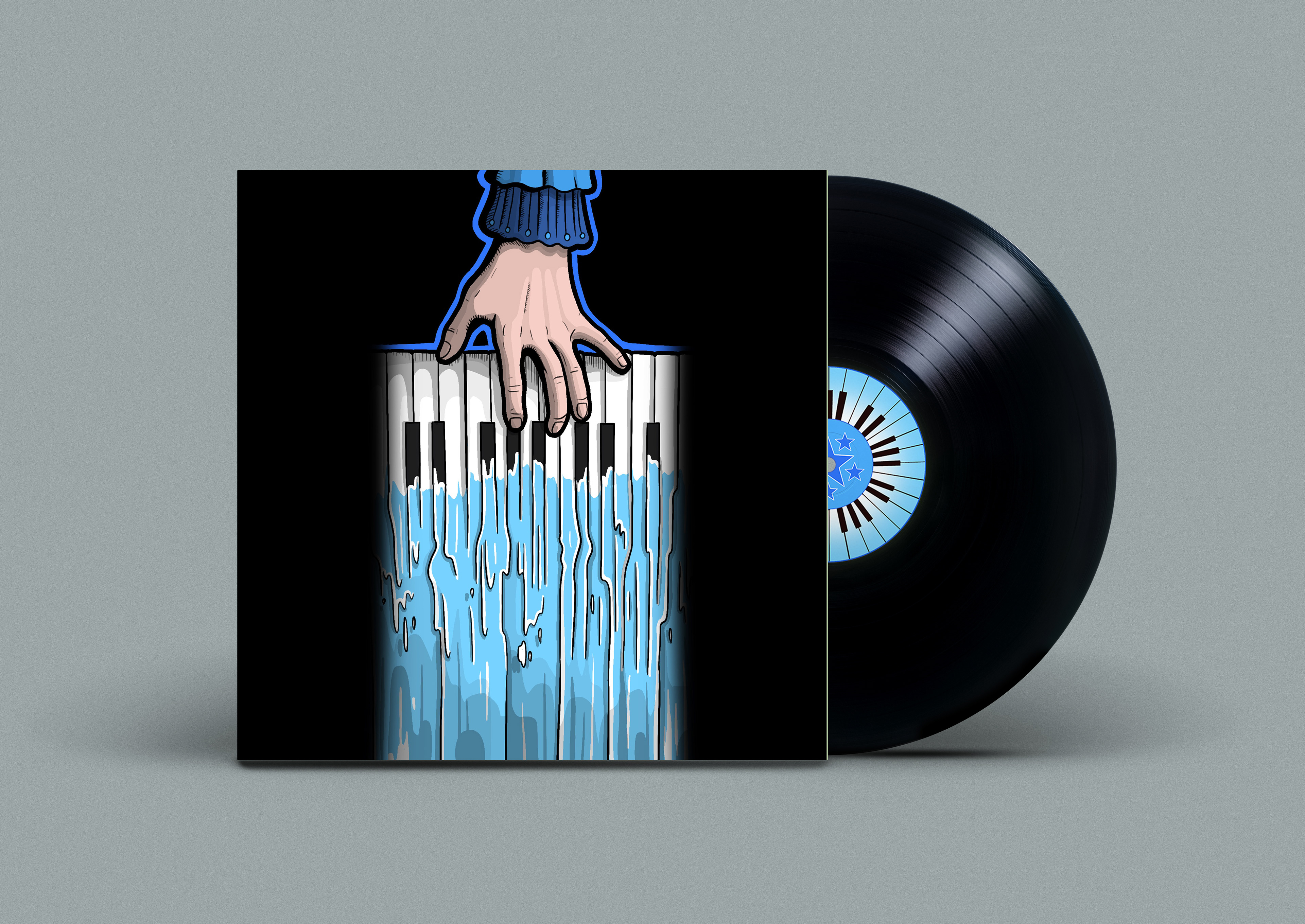 front of inner sleeve with vinyl