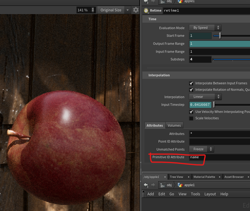 3. a. Retime causing UV Texture Issue