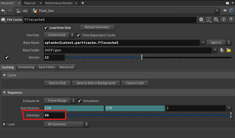 File Cache Node - Substeps