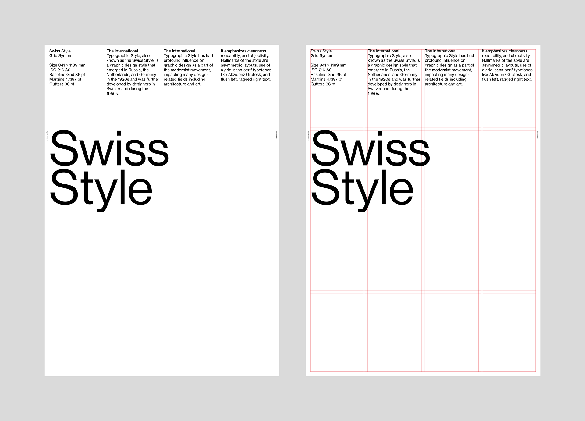 Stephen Kelman - Swiss Style Poster Grid System for InDesign
