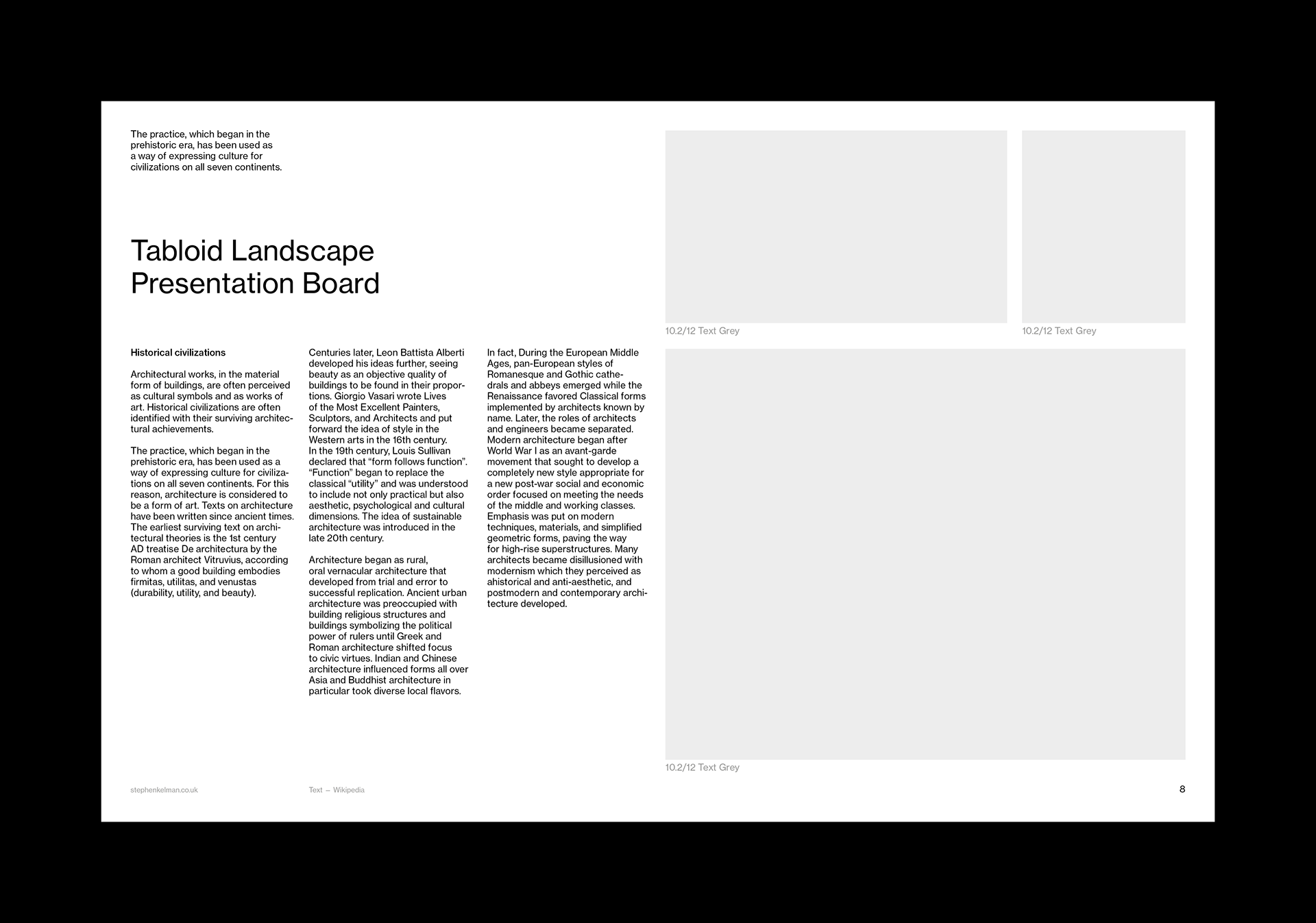 Stephen Kelman - Tabloid Presentation Grid System for InDesign 2