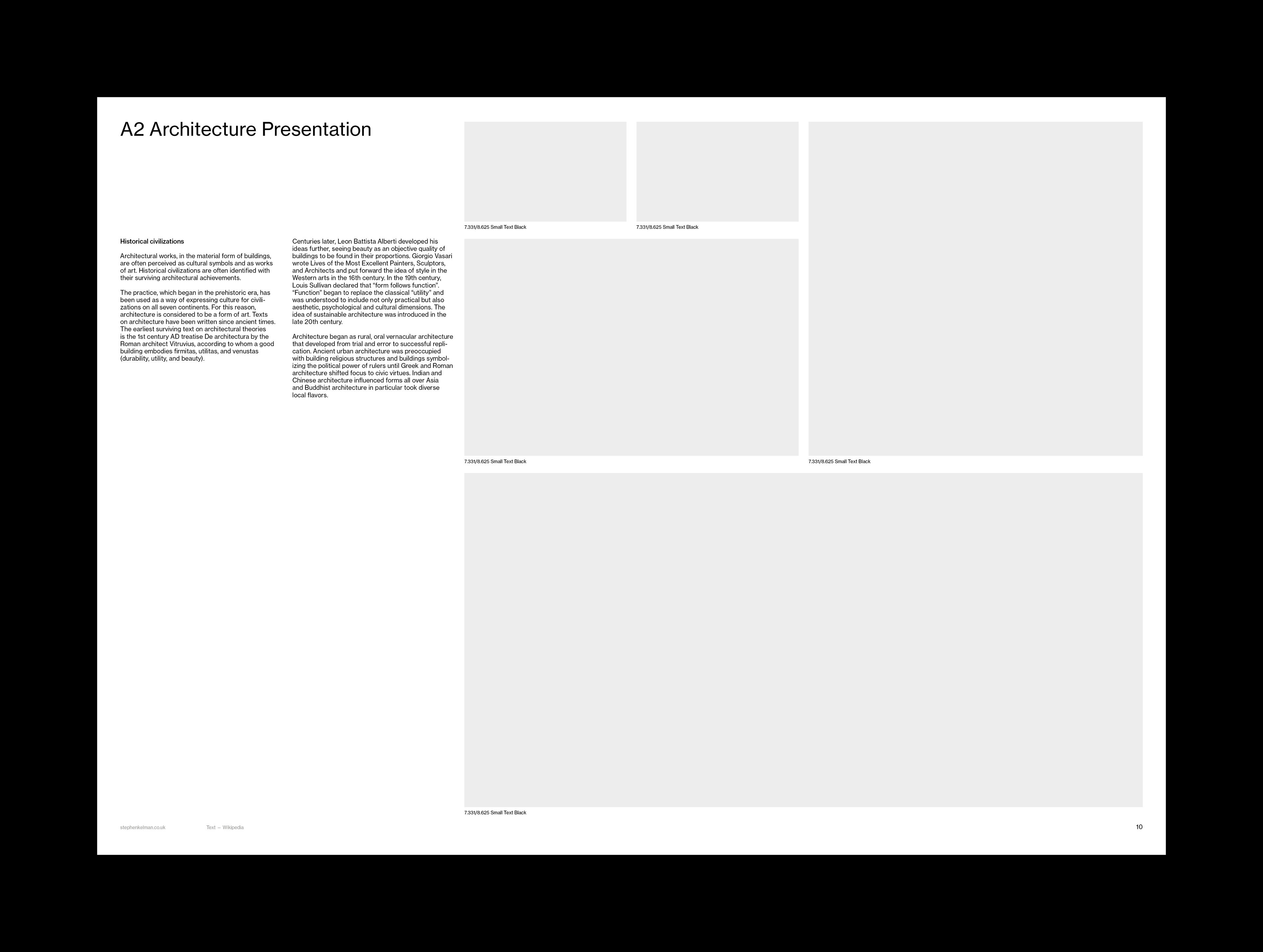 Stephen Kelman - A2 Presentation Grid System for InDesign