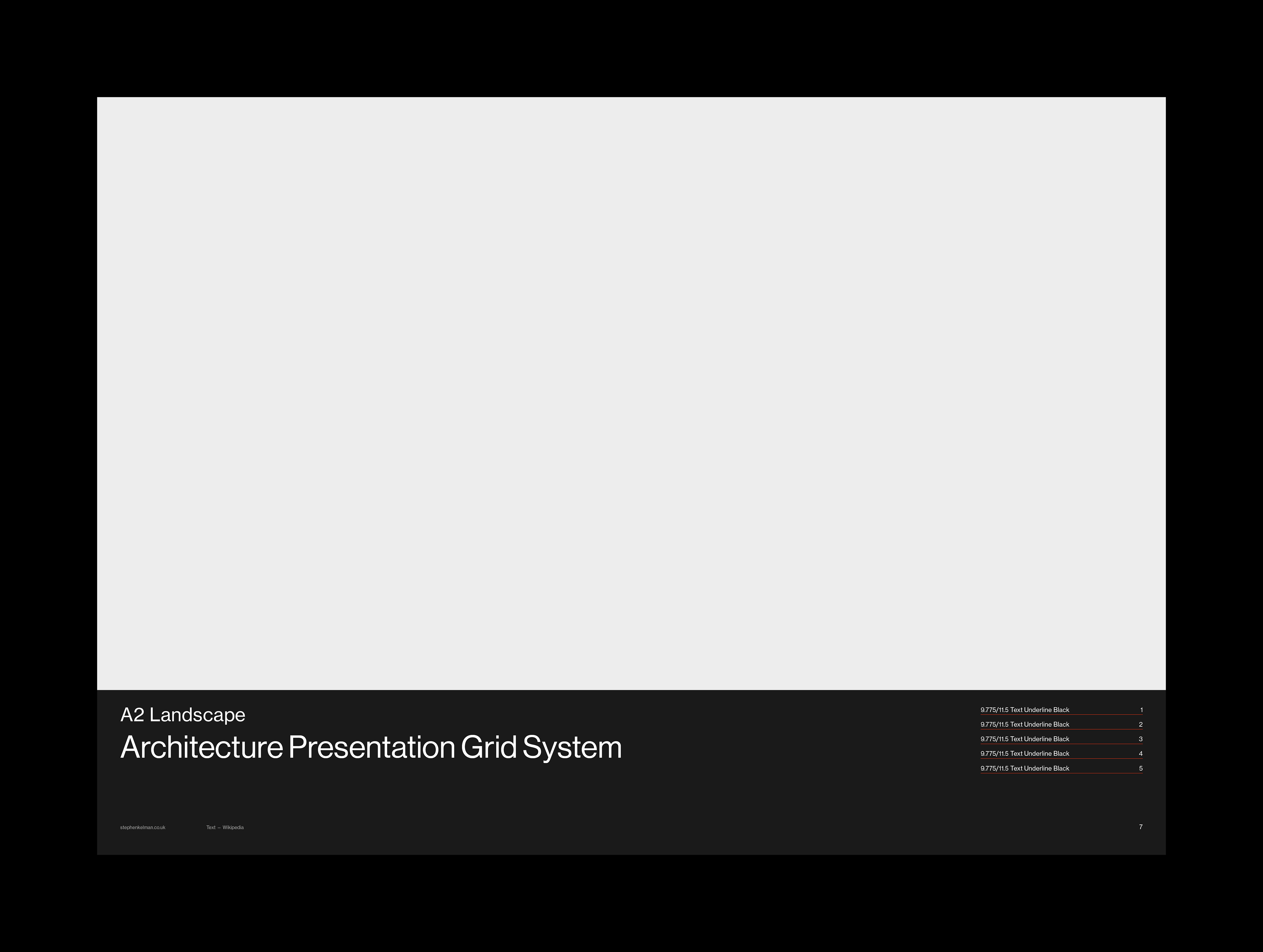 Stephen Kelman - A2 Presentation Grid System for InDesign
