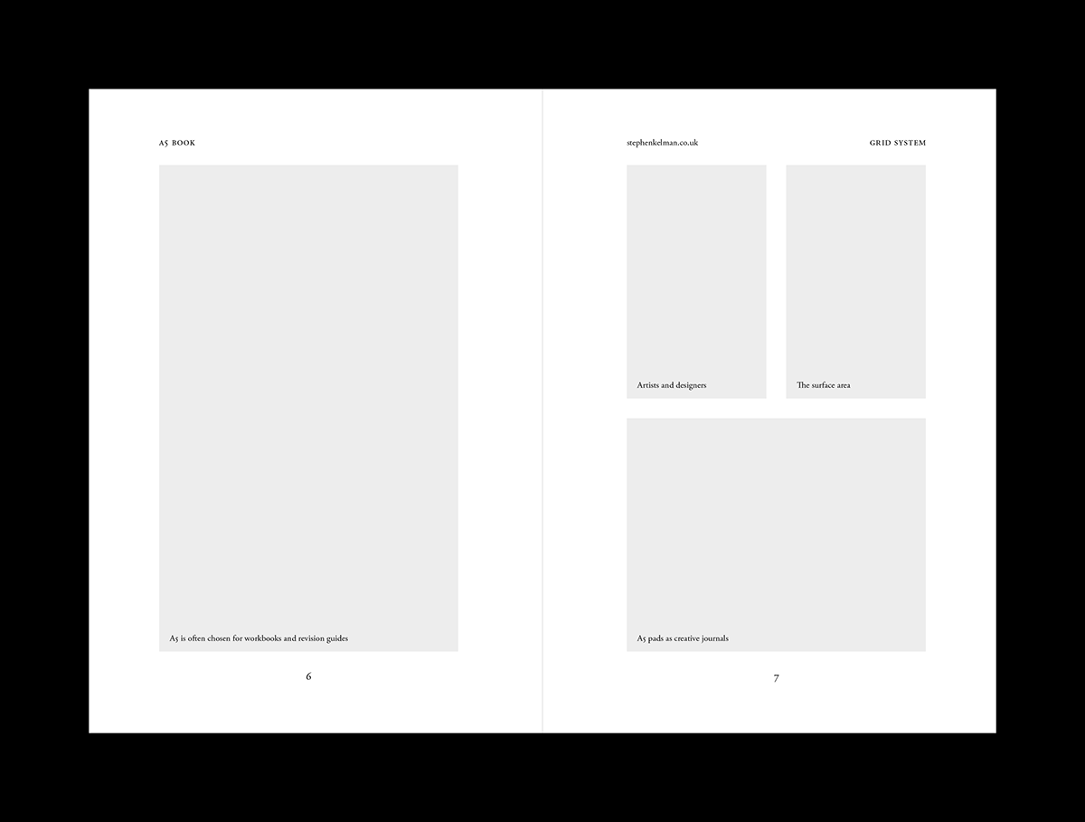 Stephen Kelman - A5 Book Grid System for InDesign