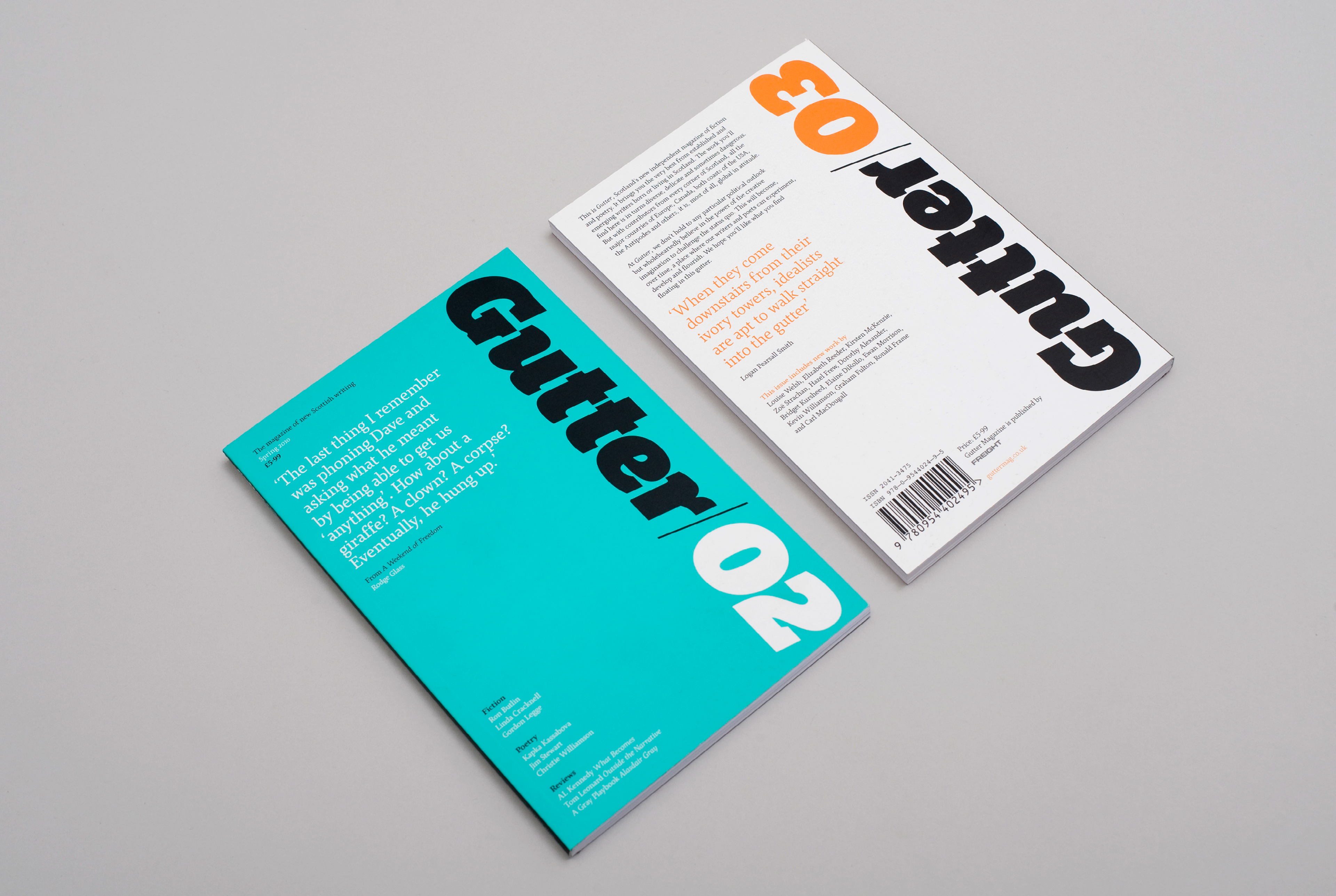 Gutter magazine photography – front and back covers