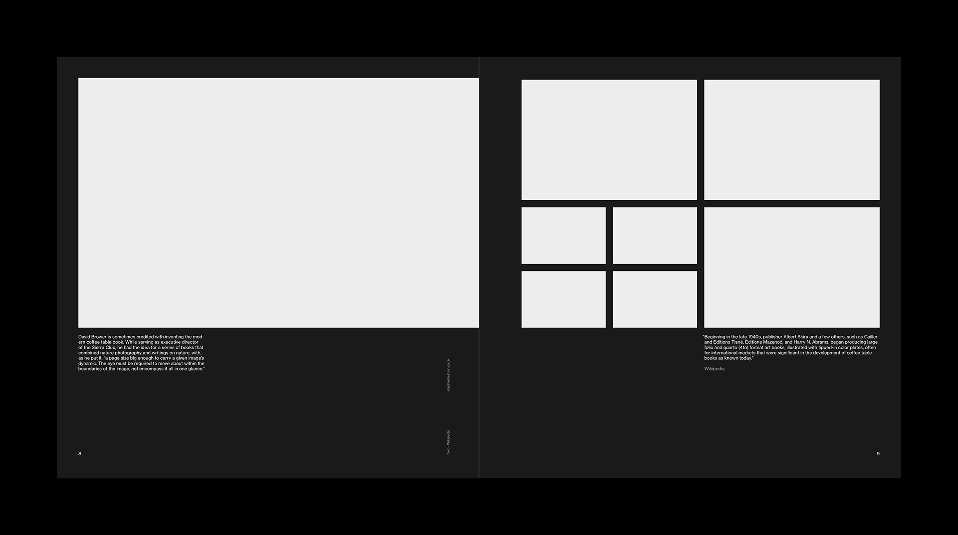 Stephen Kelman - Coffee Table Book Grid System for InDesign | Sans