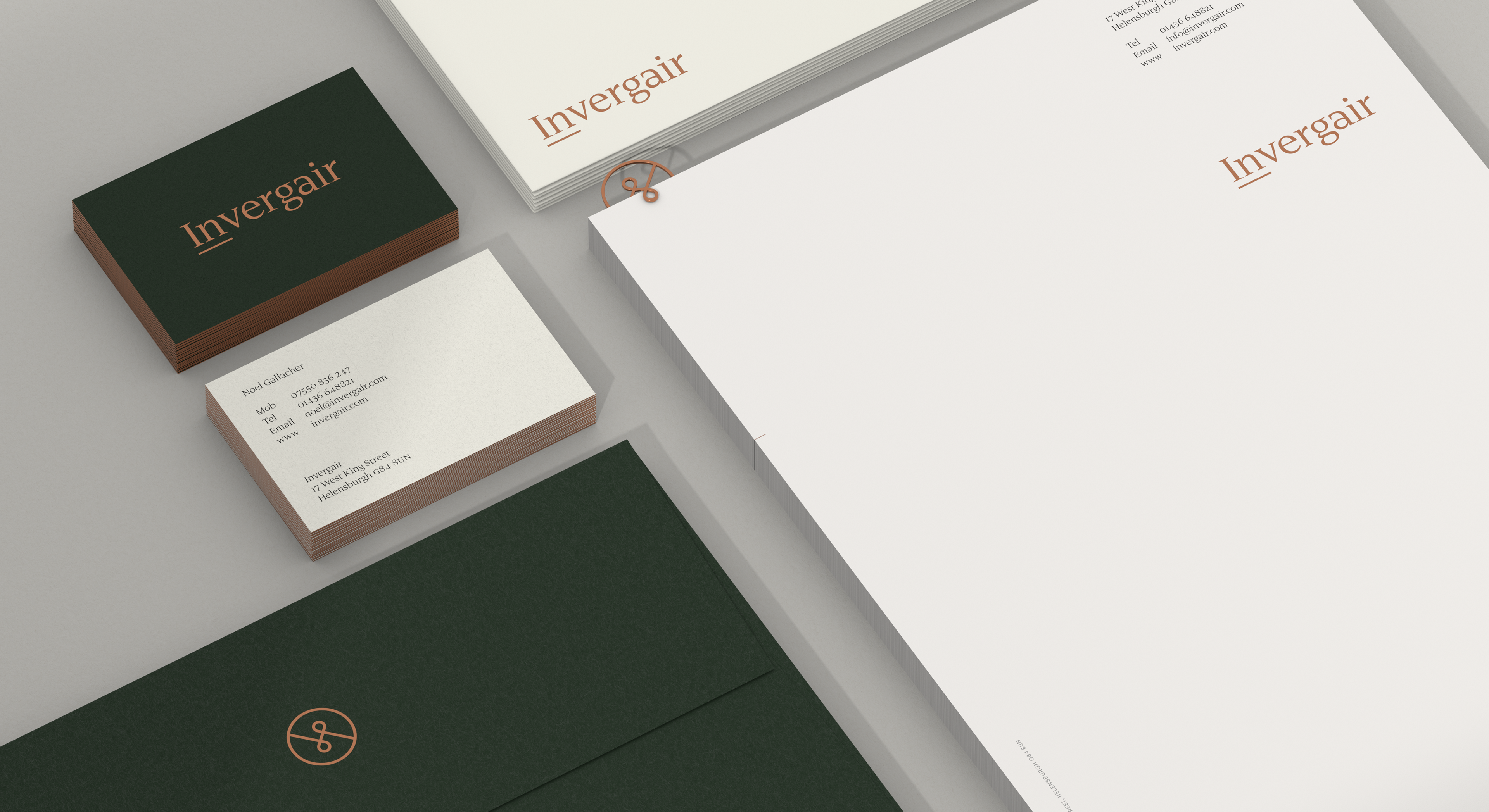 Invergair stationery