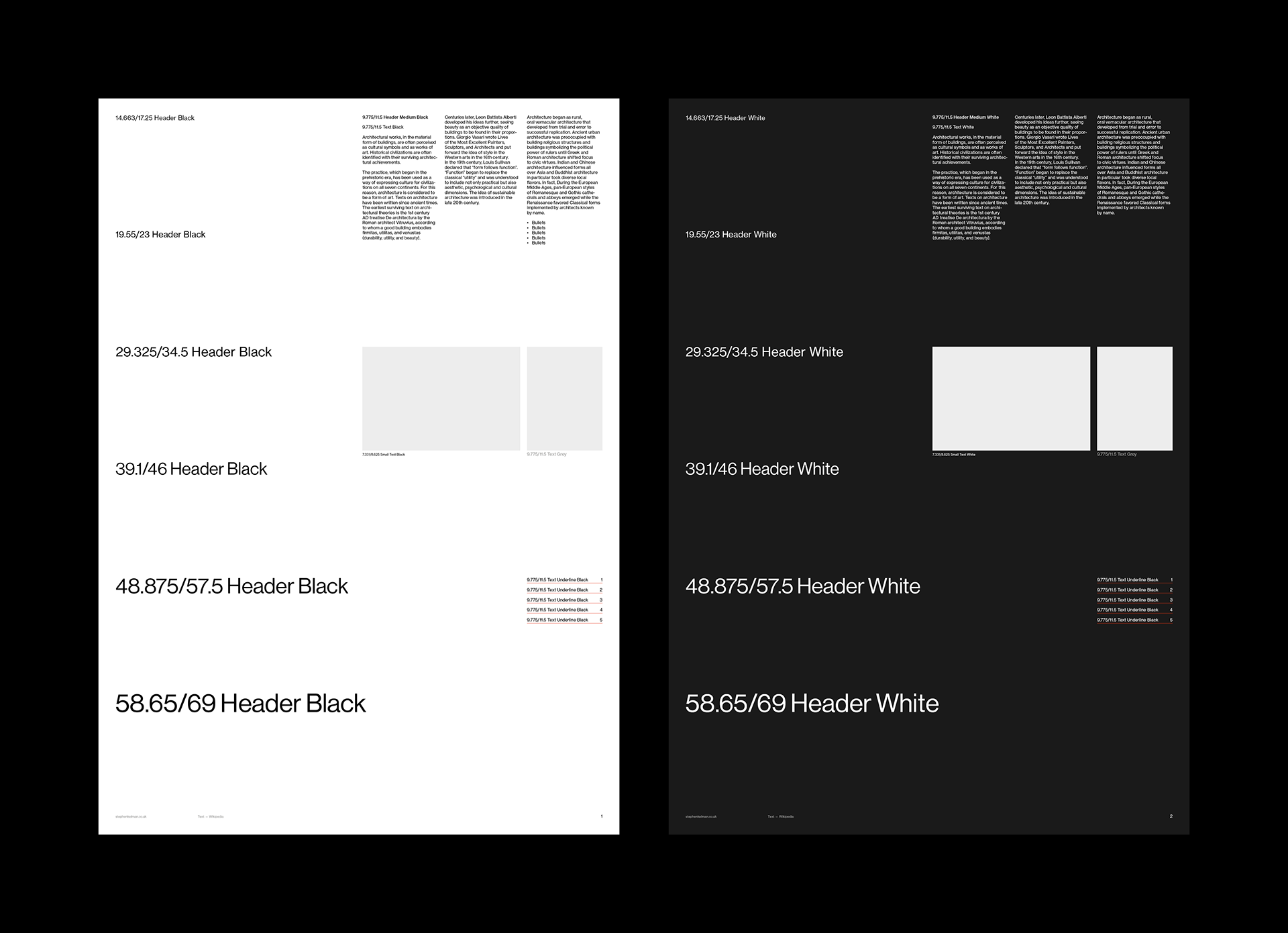 Stephen Kelman - A2 Presentation Grid System for InDesign | Portrait