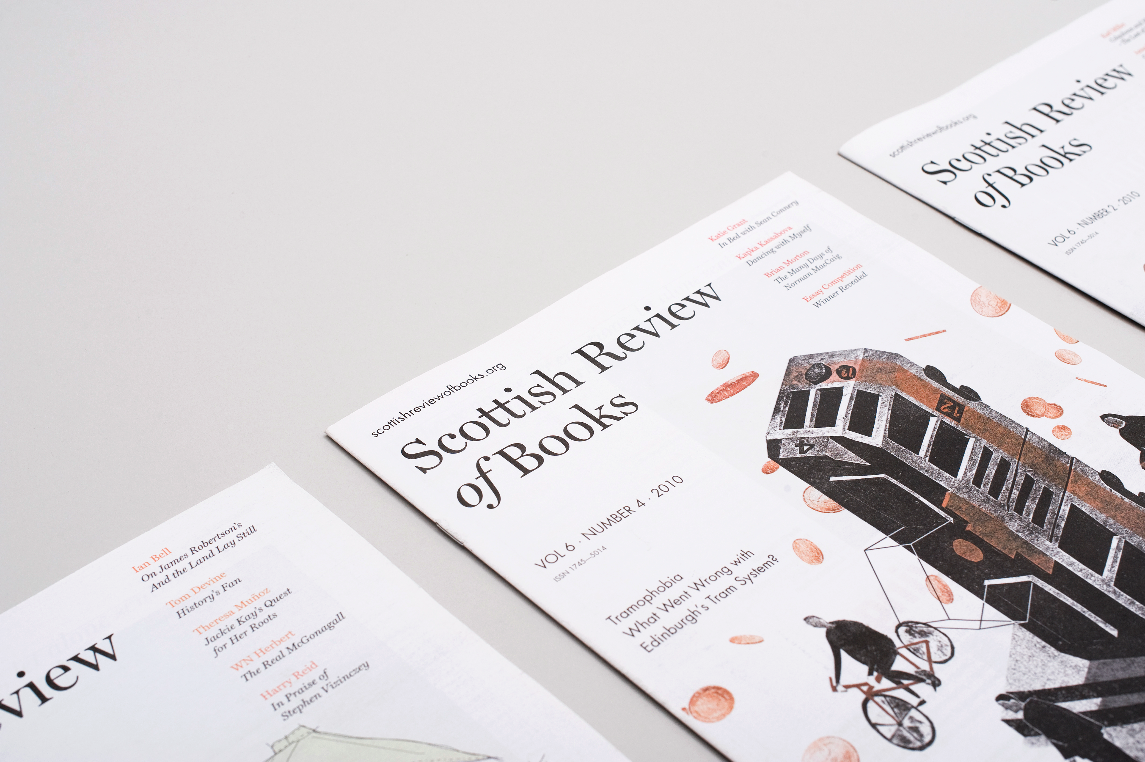 Scottish Review of Books covers closeup