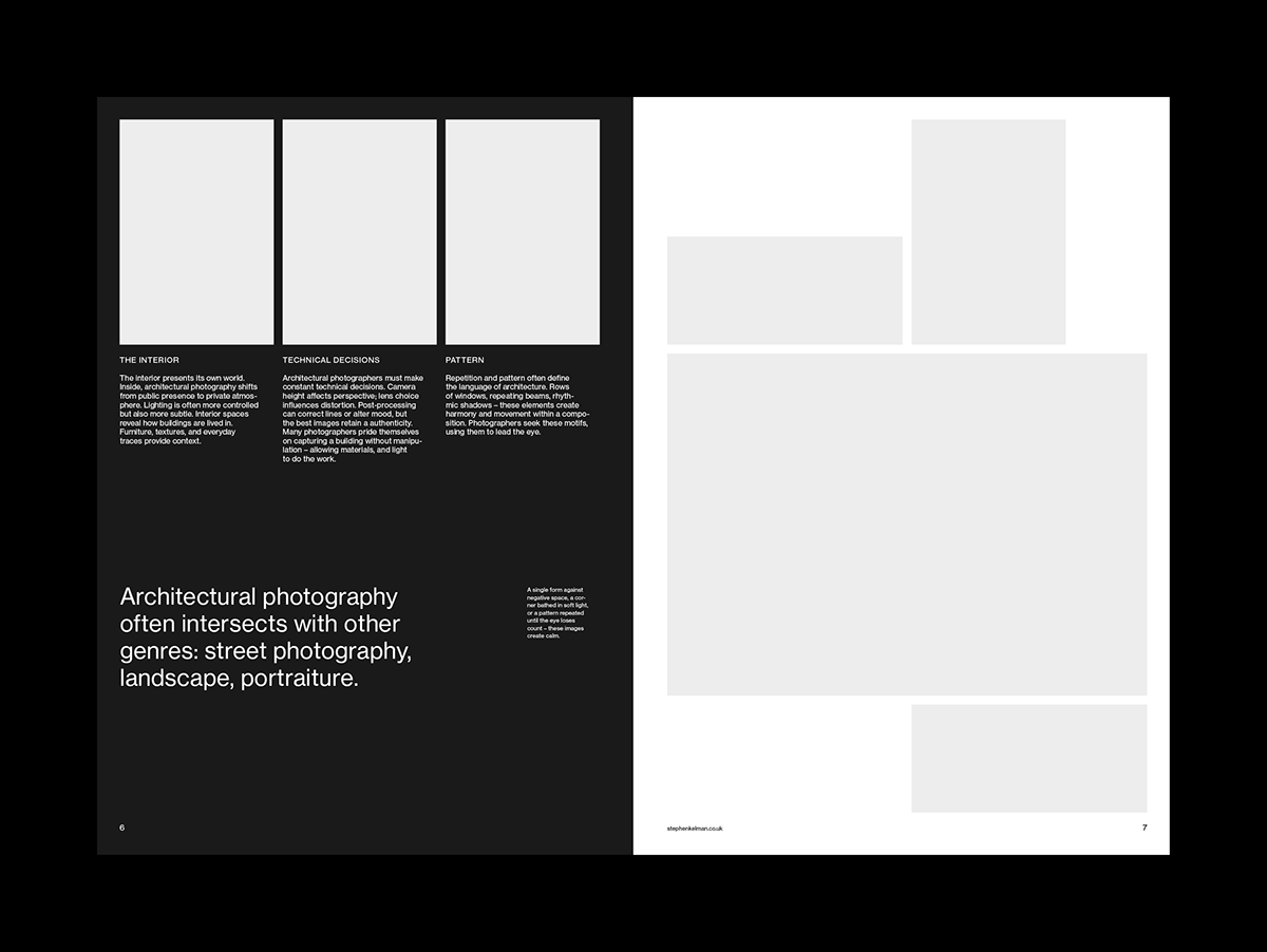 Stephen Kelman - A4 Portrait Architecture Grid System for InDesign