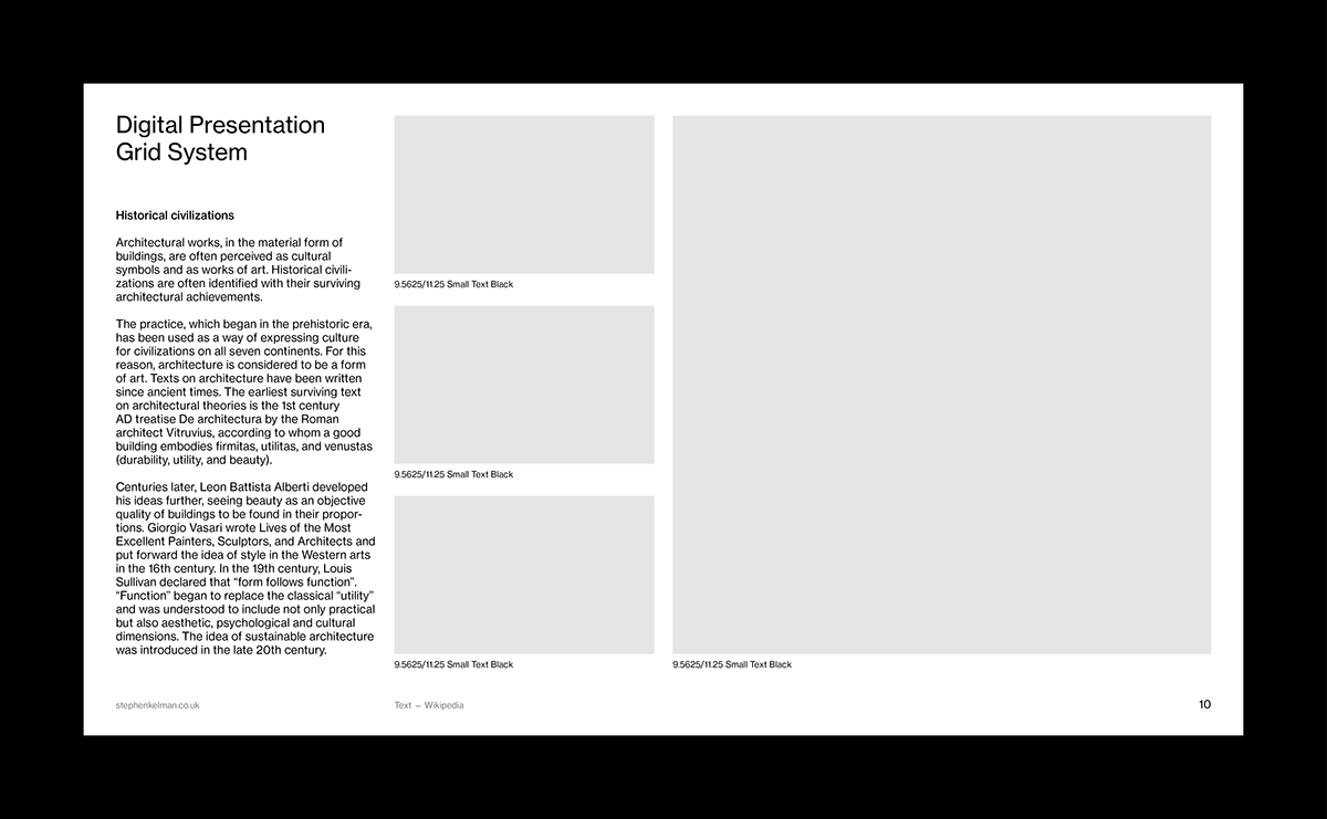 Stephen Kelman - Digital Presentation Grid System for InDesign