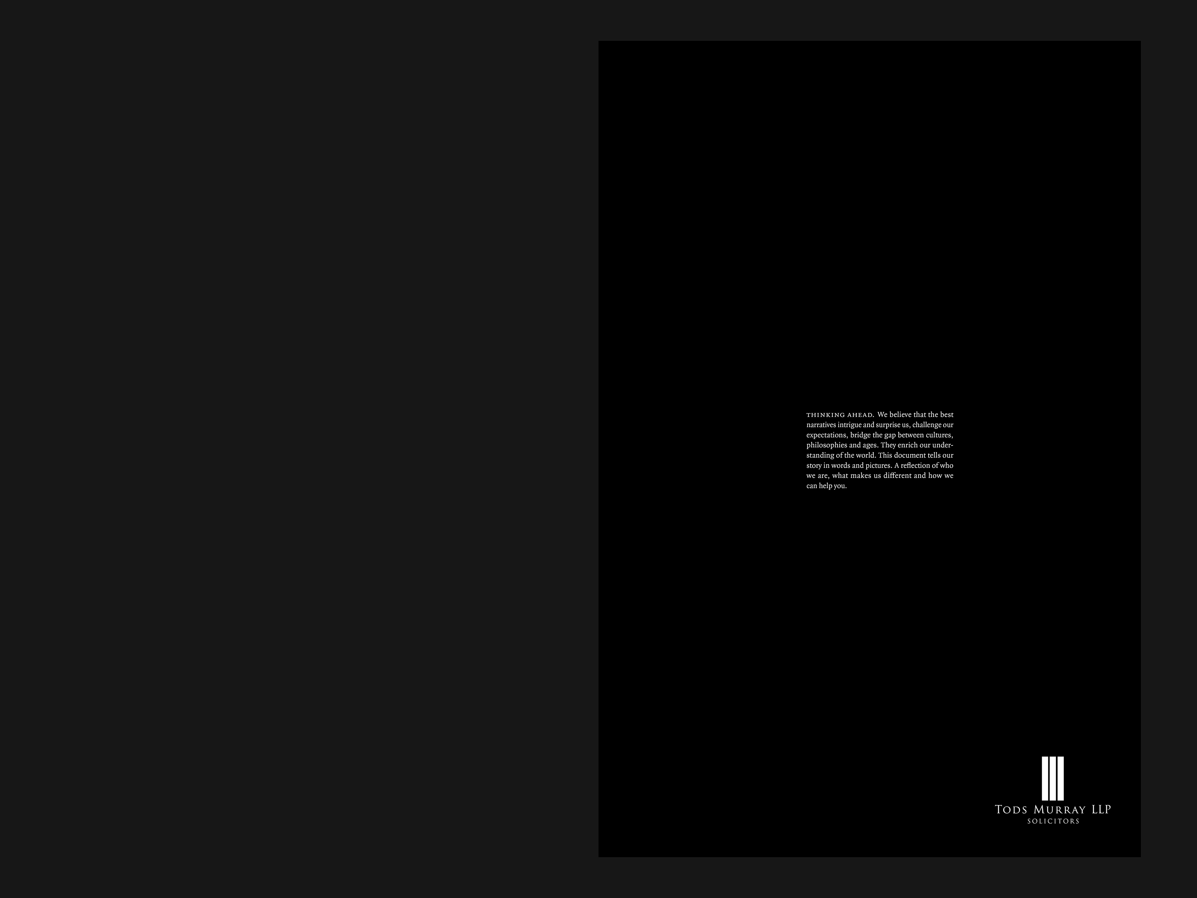Tods Murray Solicitors – Brochure Cover