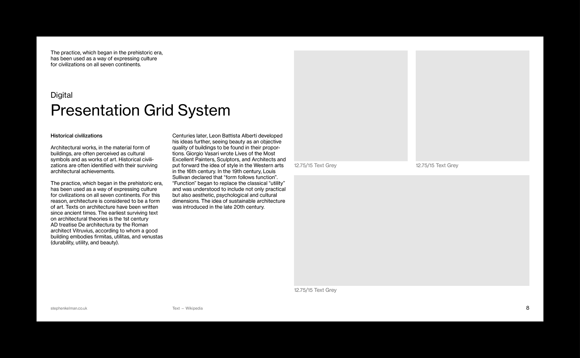 Stephen Kelman - Digital Presentation Grid System for InDesign