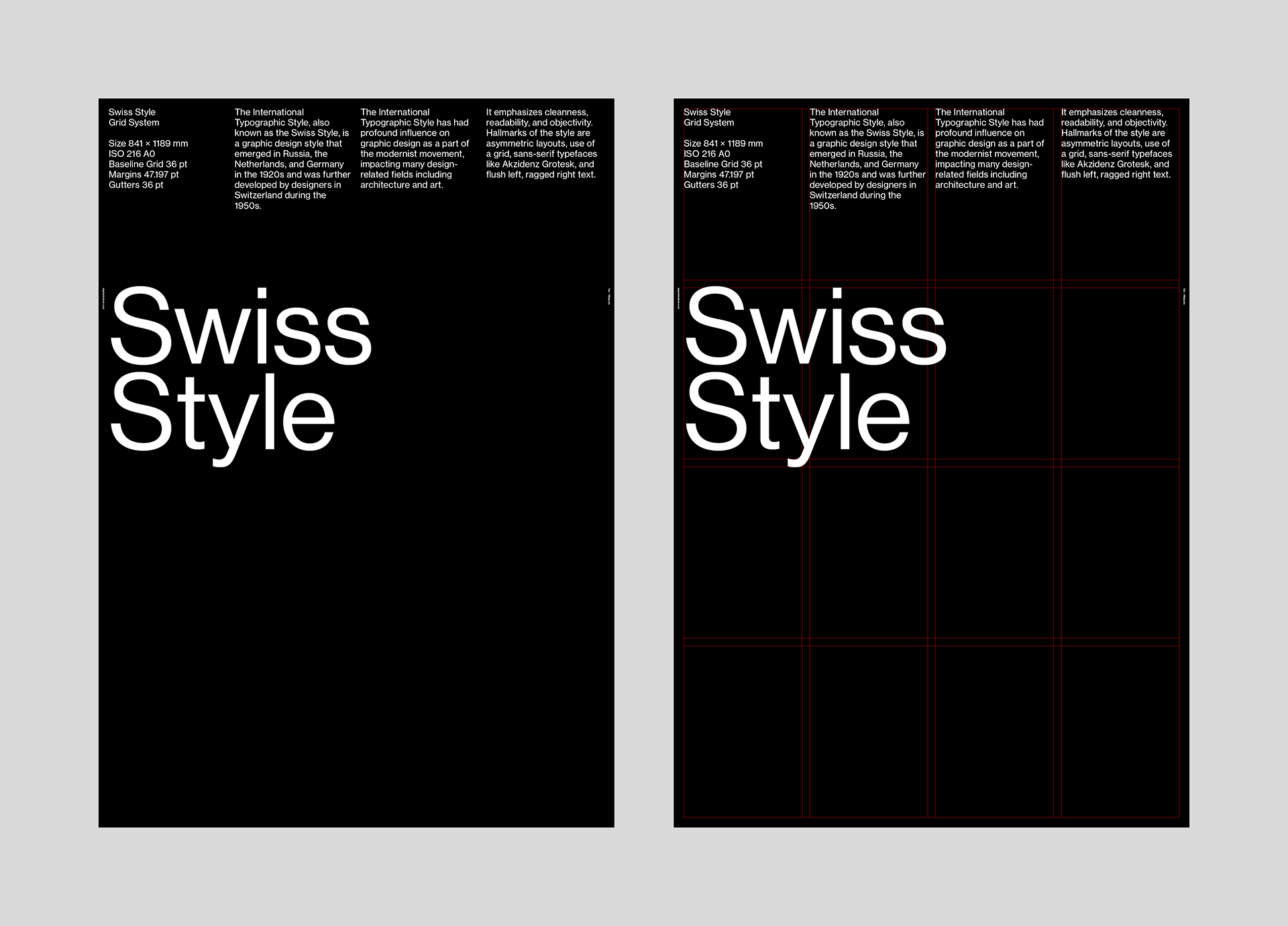 Stephen Kelman Swiss Style Poster Grid System for InDesign