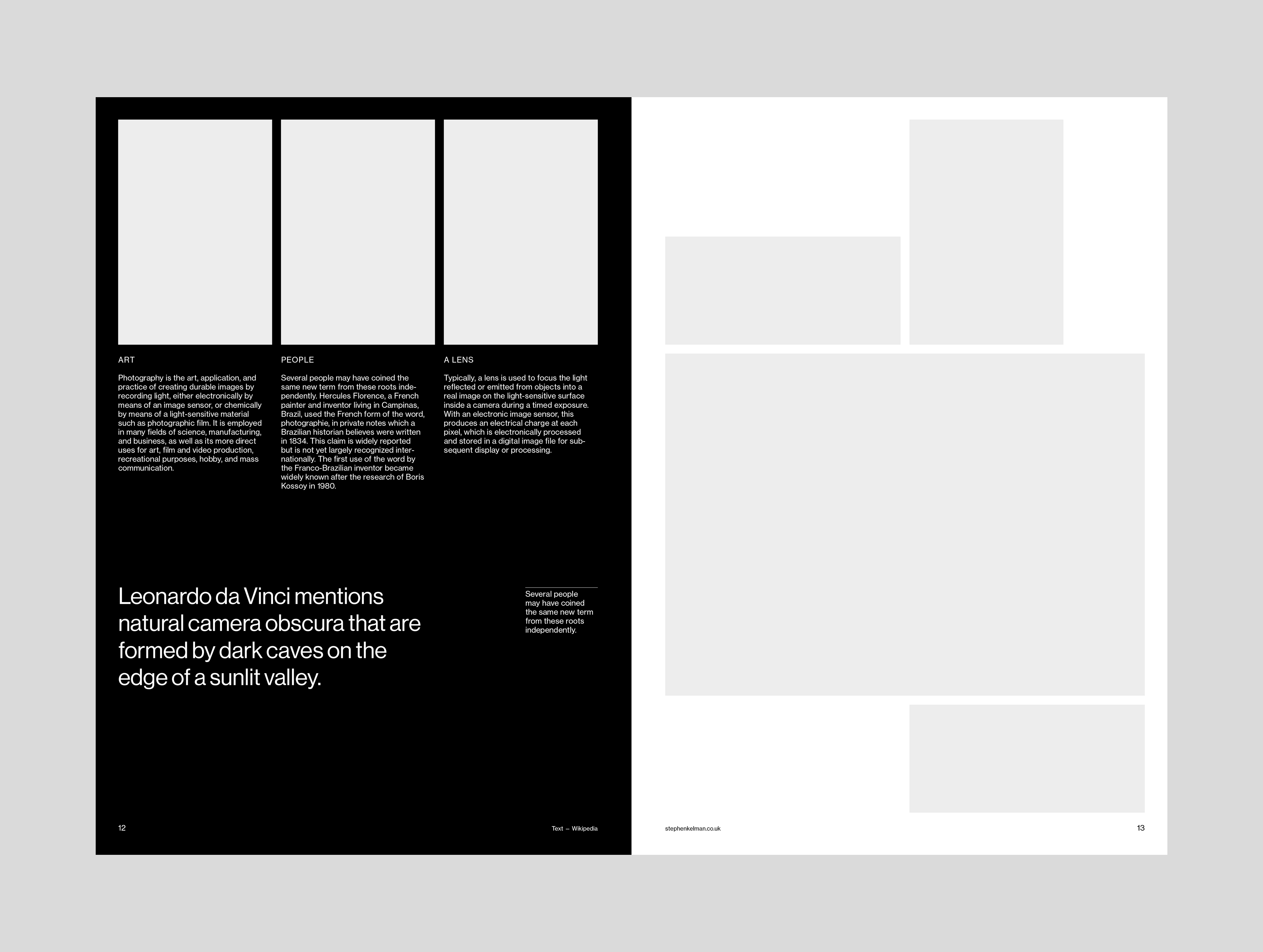 Stephen Kelman - A4 Portrait Architecture Grid System for InDesign