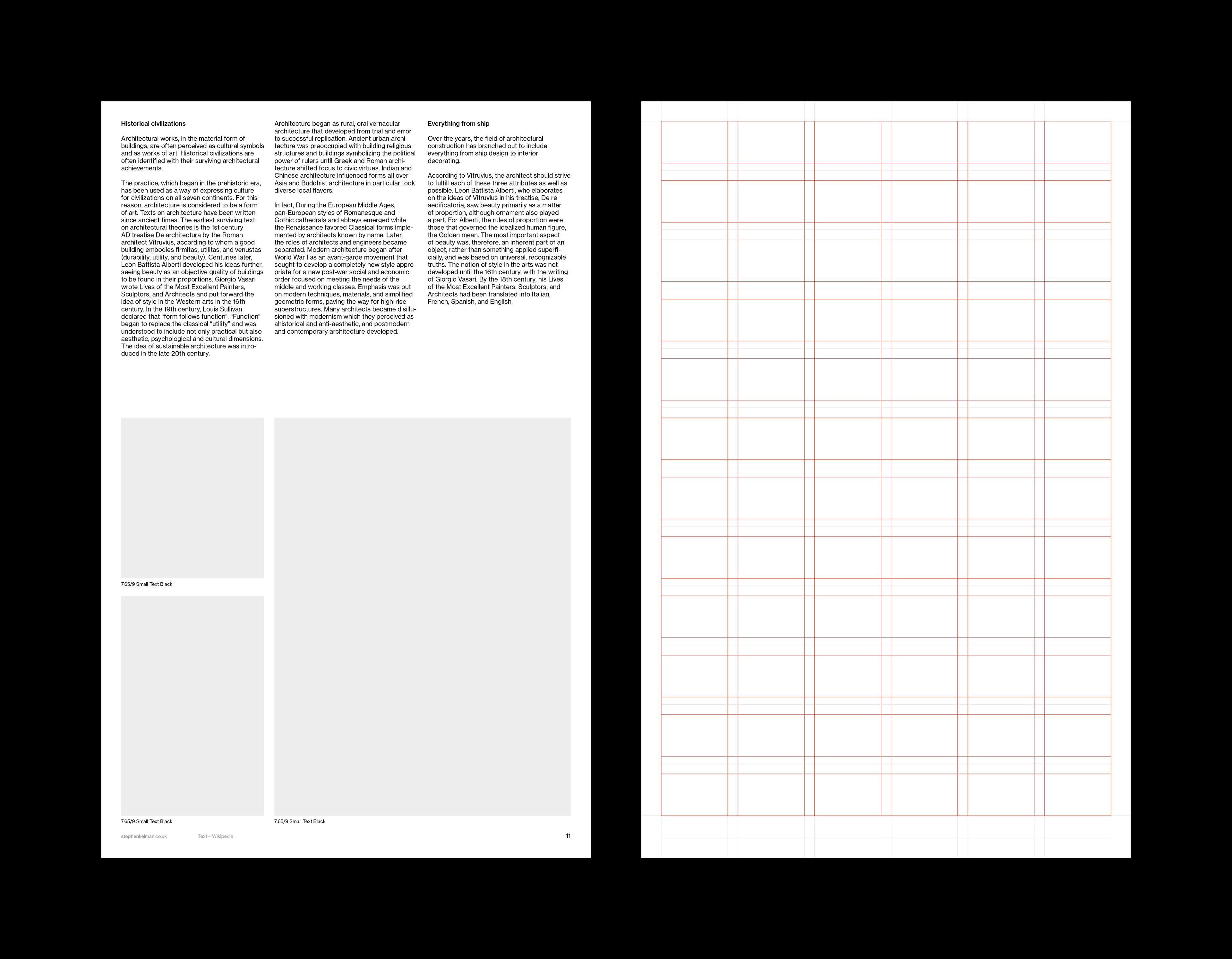 Stephen Kelman Tabloid Portrait Presentation Grid System for