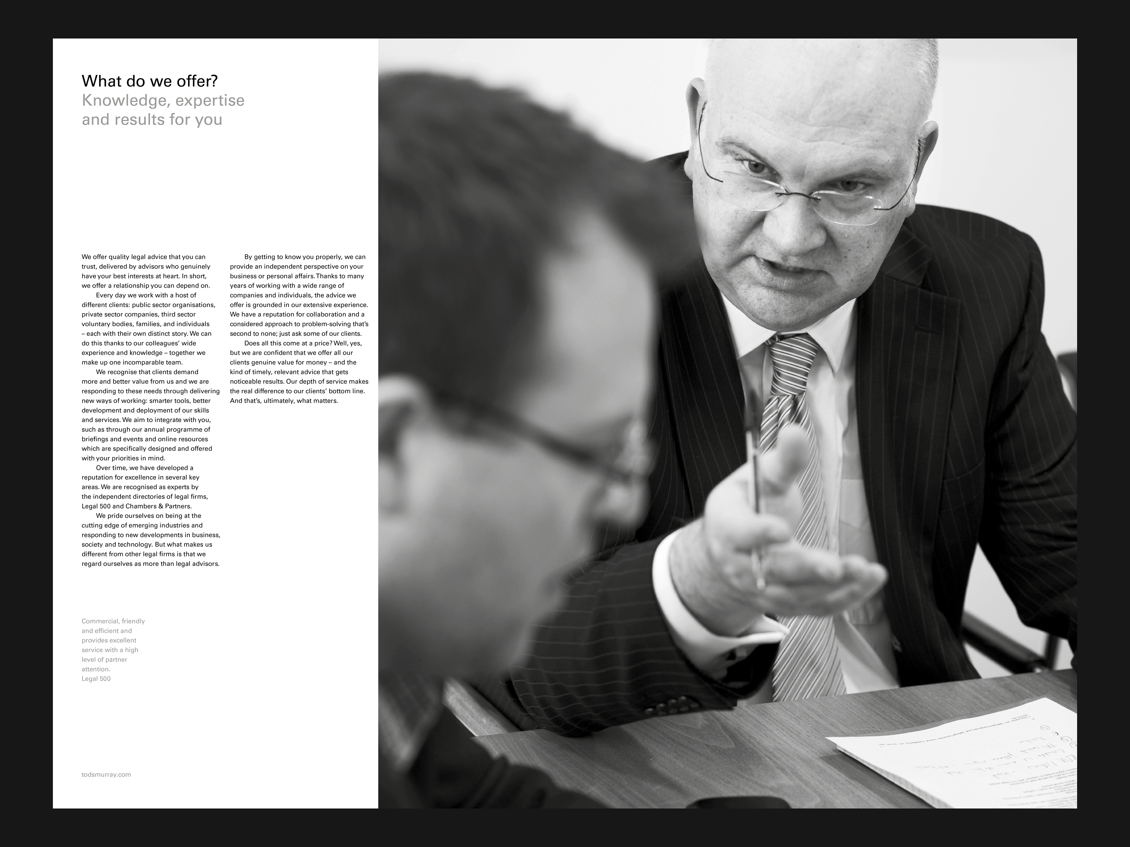 A male solicitor talking