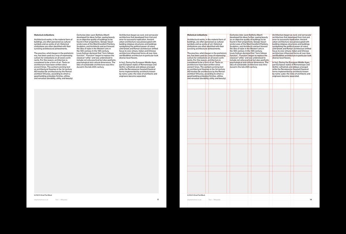 Stephen Kelman - Letter Presentation Grid System for InDesign | Portrait
