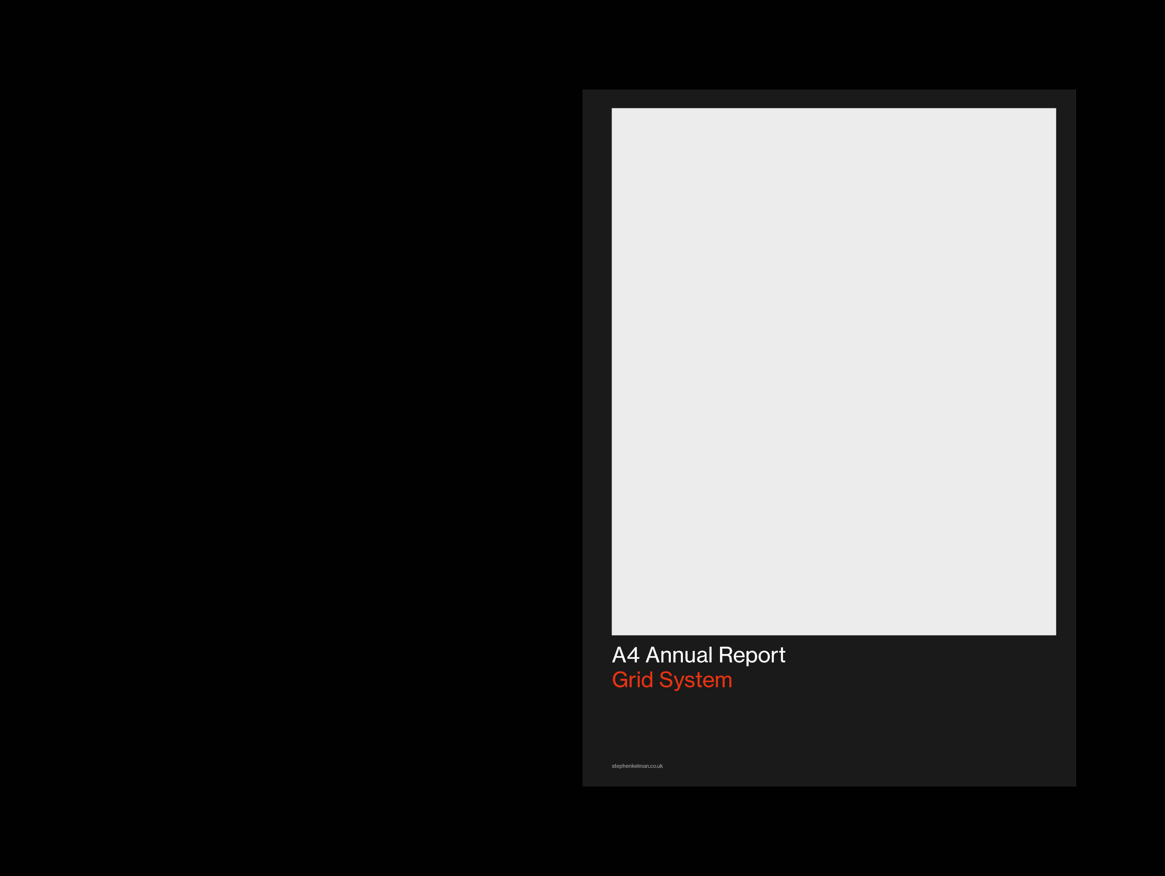 A4 Annual Report Grid System for InDesign | Cover design options