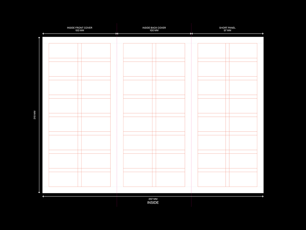 Stephen Kelman A4 Trifold Brochure Grid System For Indesign