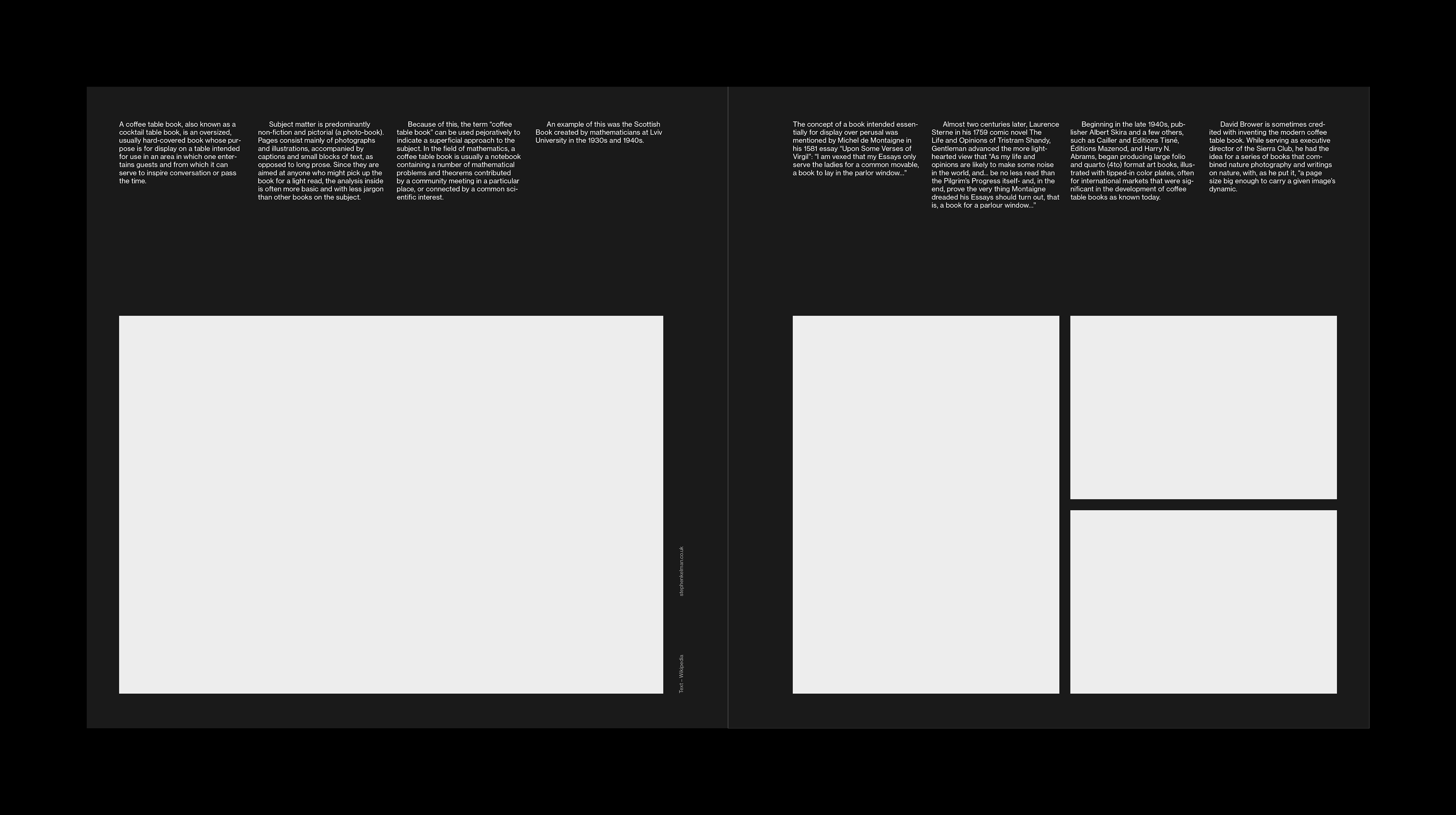 Coffee Table Book Template for InDesign 