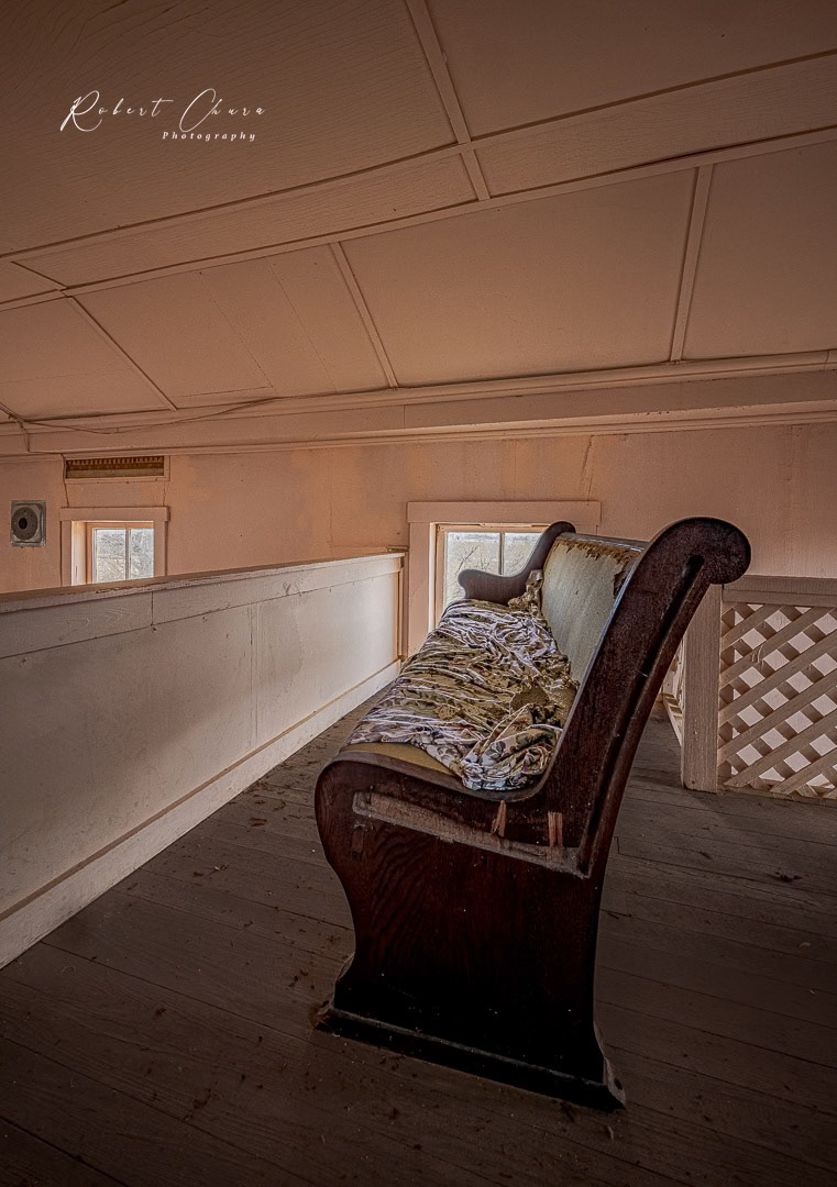 Bench in the Pink Church